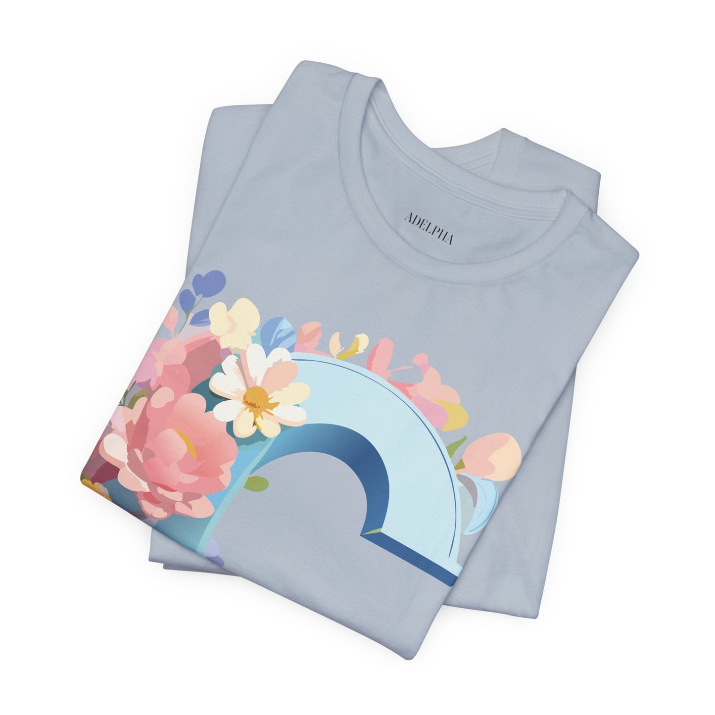 Letter C Shirt Graphic Tee Unisex Short Sleeve Vintage Art Adelpha Premium Quality