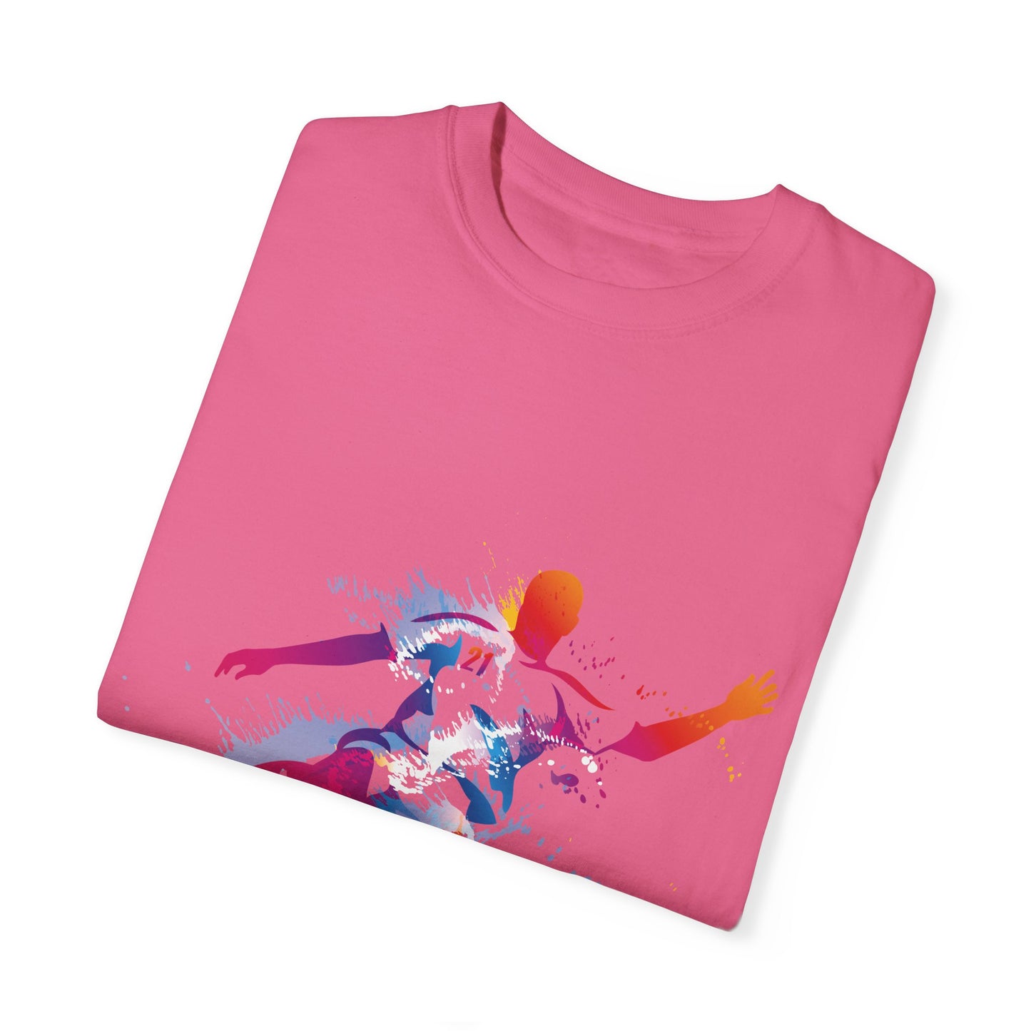 Unisex T-shirt with sports art design