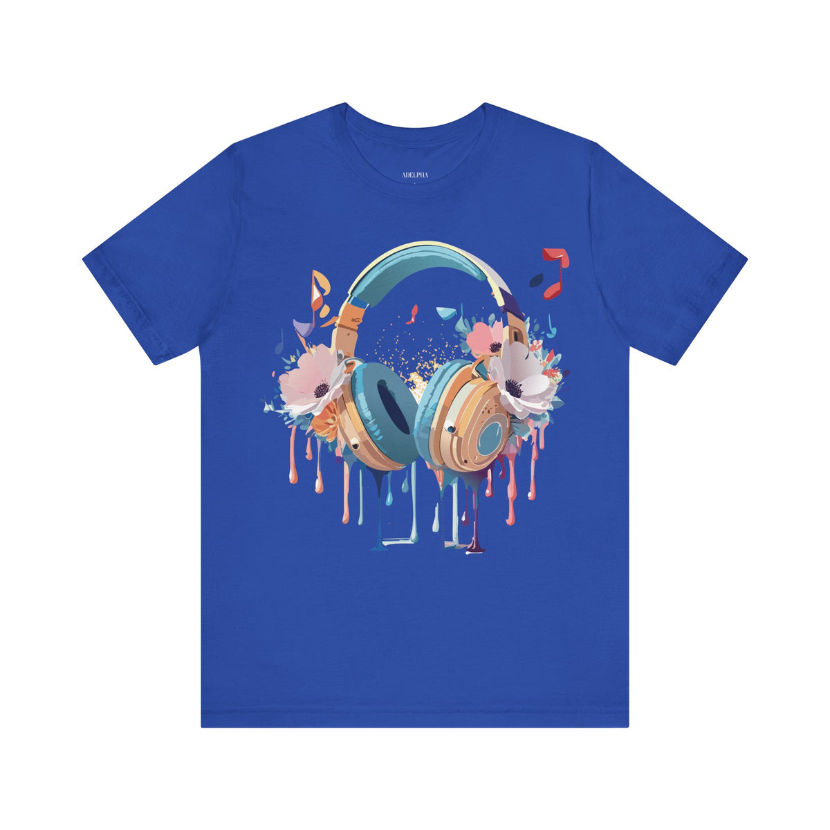 Music Graphic Unisex Cotton Bella+Canvas Tee with Art Design m93