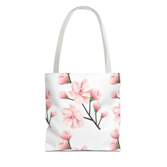 Bolsa de lona con estampados florales 