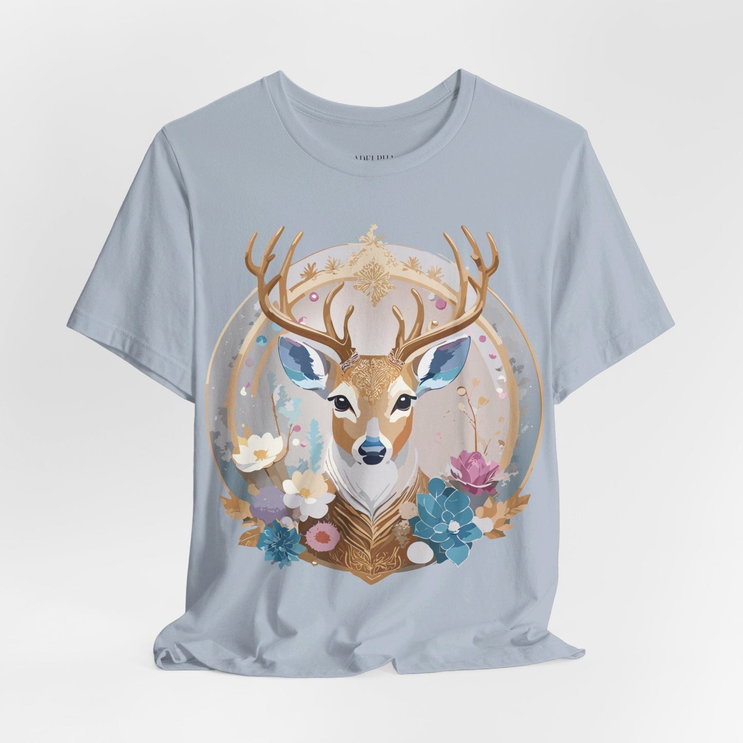 Medallion Graphic Unisex 100 Cotton Vintage Animal Medal Artwork Tee 72