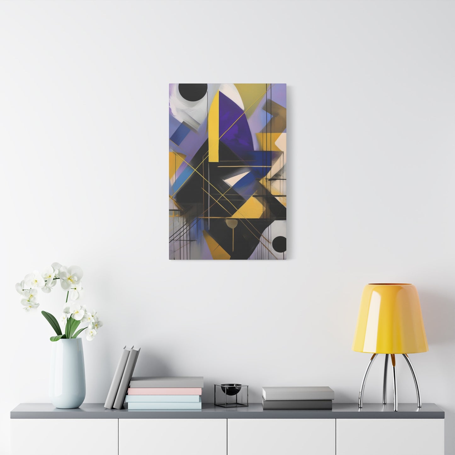 Purple Abstract Painting Print Canvas 20x24,20x30,24x30, 24x32,24x36,30x40, 32x48,36x48,40x60 Pine-Wood Inner Frame ABS-33