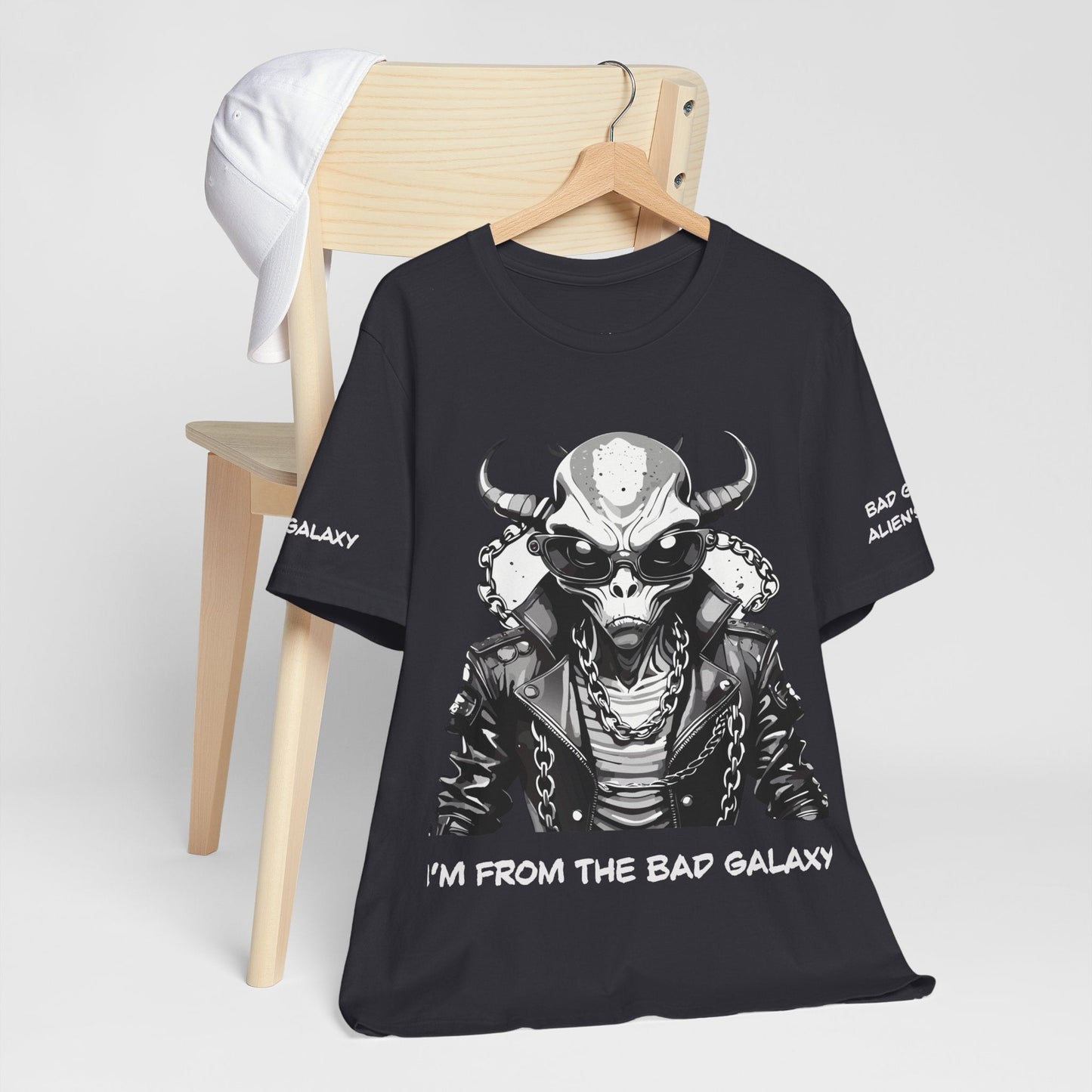 Alien Tee Shirt From Bad Galaxy 100 Cotton Made To Order With Eco Friendly Inks Free Shipping