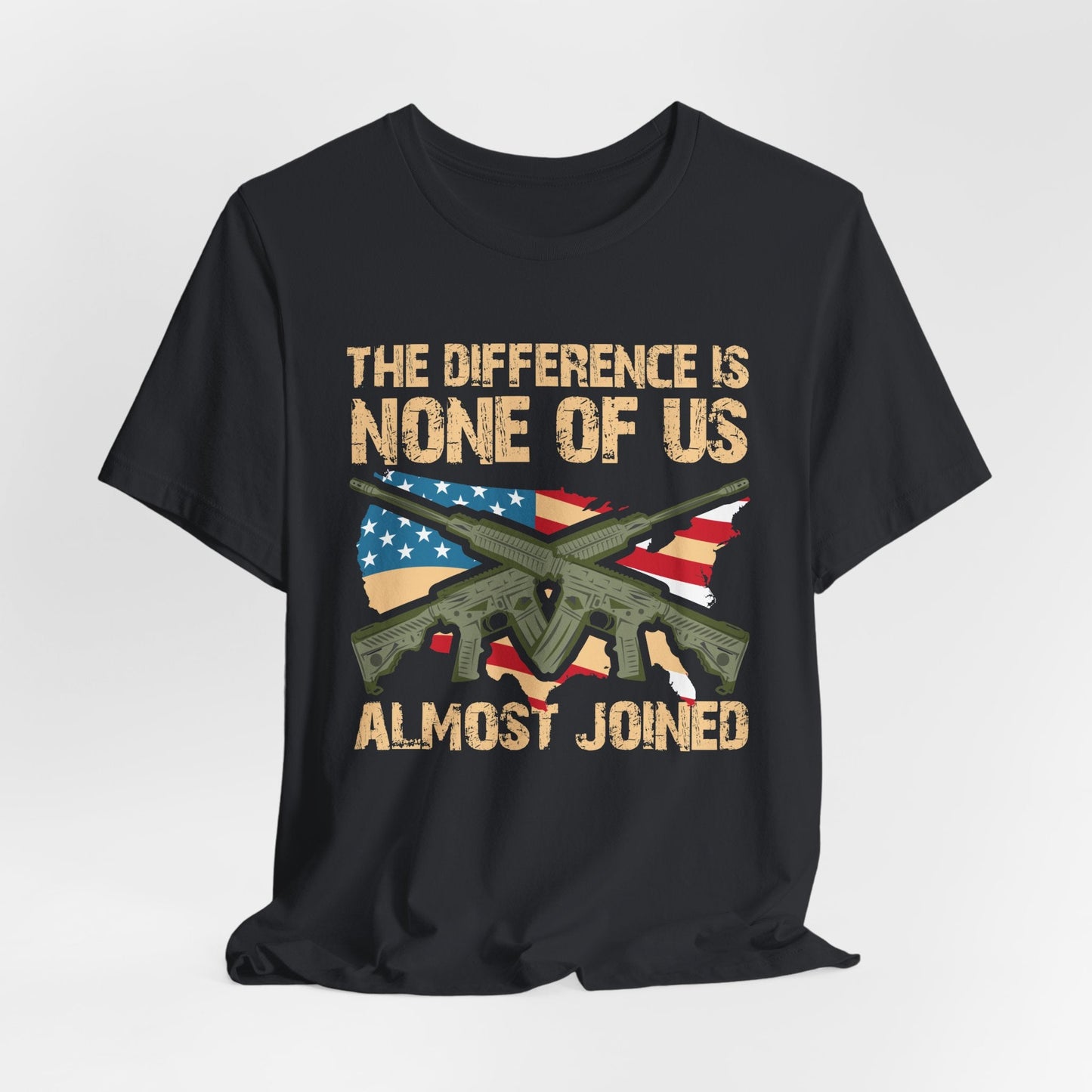Army Veteran Patriotic Graphic Design Unisex Cotton T-Shirt v18