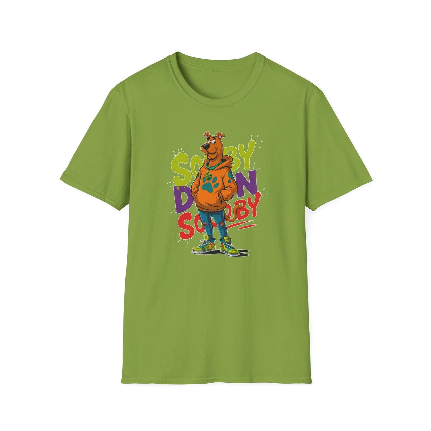 Unisex Cartoon T Shirt With Animation And Funny Animals Tee Gildan Softstyle 64000