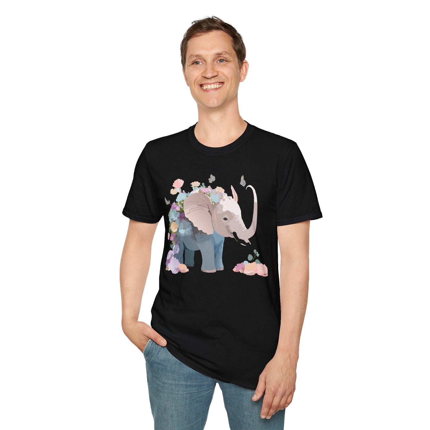 Elephant T Shirt Unisex Softstyle 64000 Elephant Tee Premium Comfort Everyday Wear