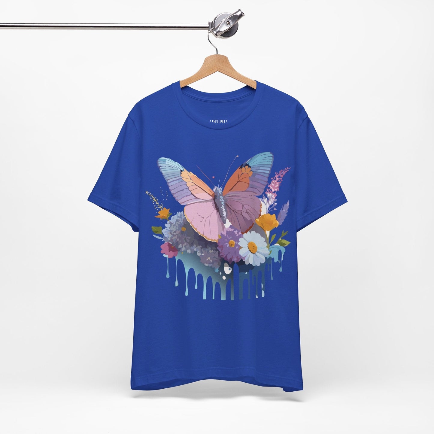 Butterfly Graphic Tee Unisex Short Sleeve Vintage Inspired Art Adelpha