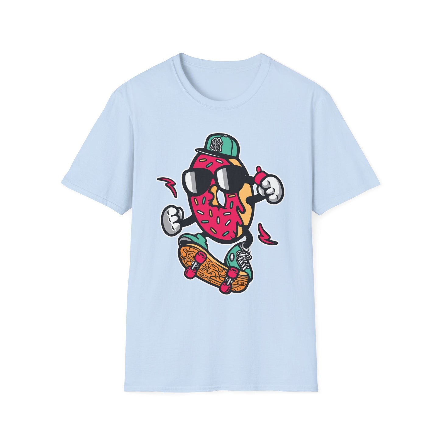 Cartoon T Shirt Animation Tee Funny Art Graphic Shirt Unisex Gildan Softstyle 64000