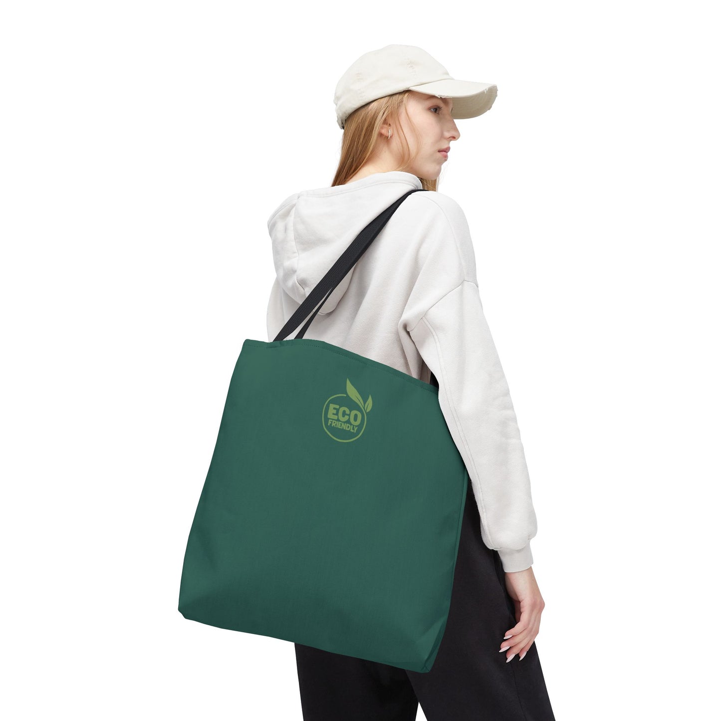 ECO GREEN COLOR CANVAS BAG HIGH-QUALITY 100% SPUN POLYESTER 3 SIZES BAG-E7
