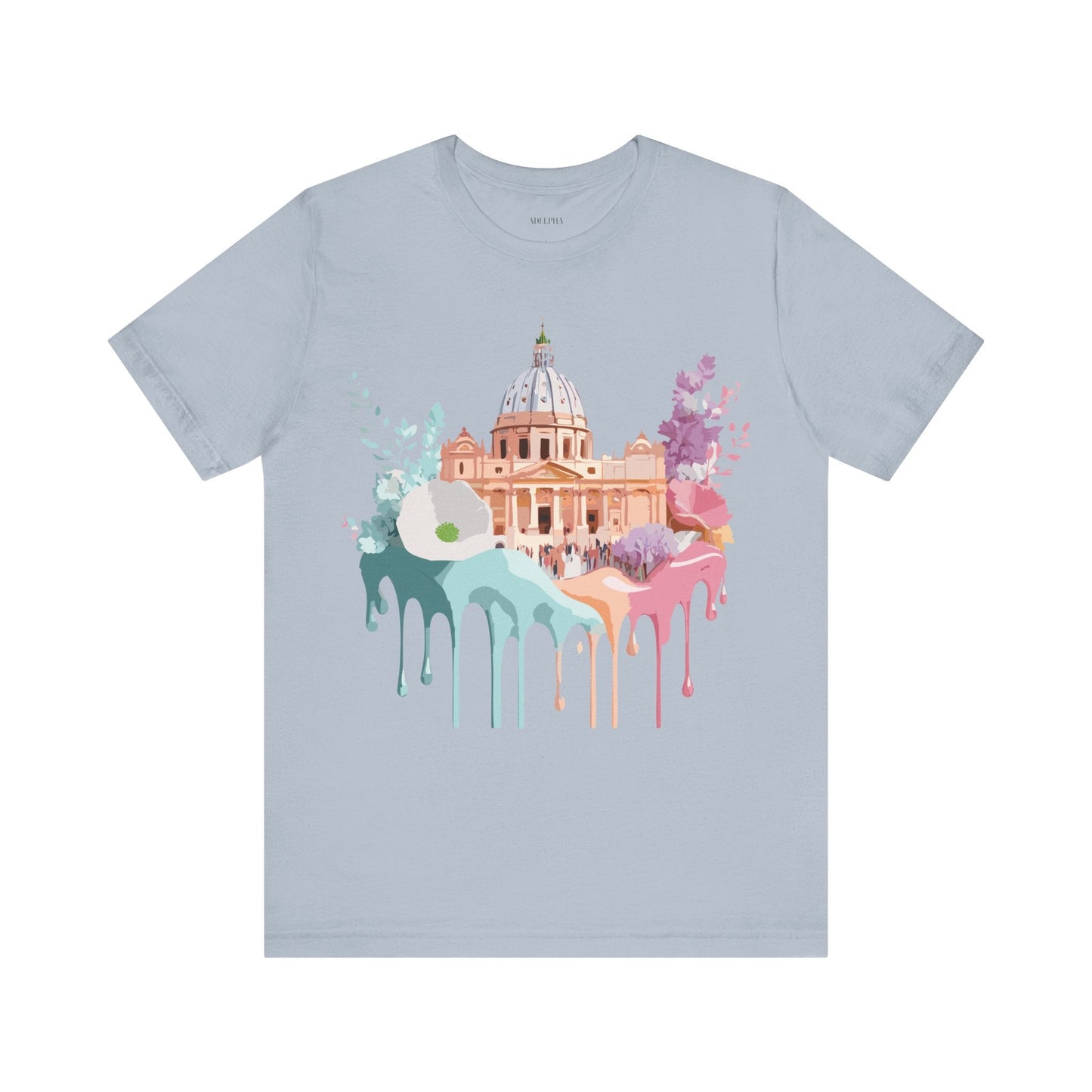 Adelpha Vintage Rome Tourist Shirt Graphic Tee Unisex Short Sleeve Art Design Artwork