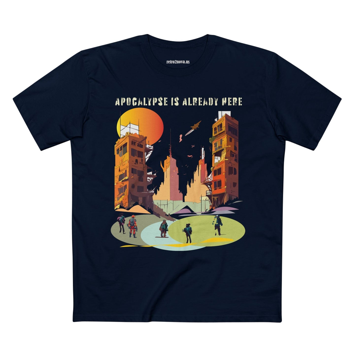 Cataclysm Doomsday Shirt Unisex Premium Cotton Tee With Original Art Design From Retro2Nova