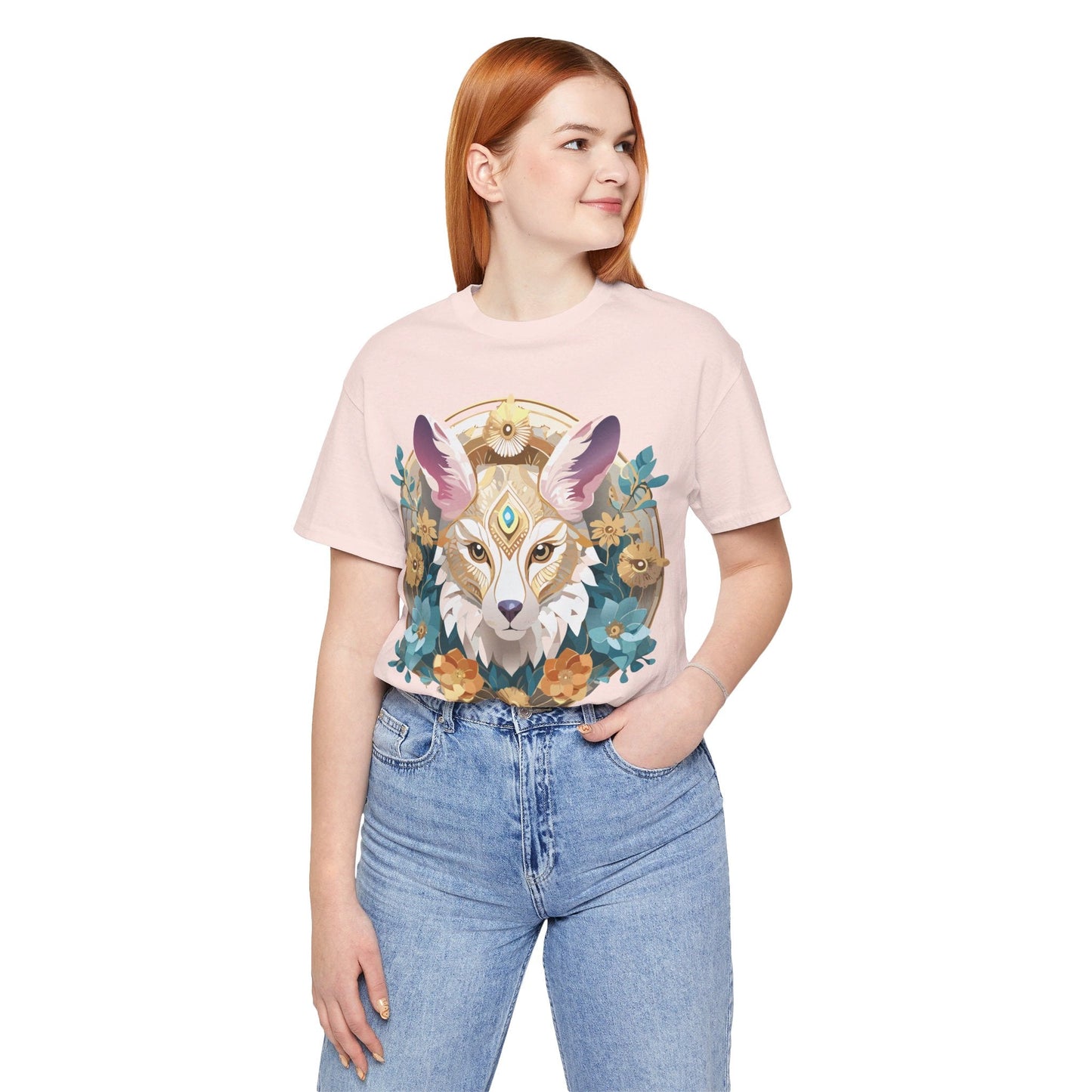 Medallion Graphic Unisex 100 Cotton Vintage Animal Medal Artwork Tee 84