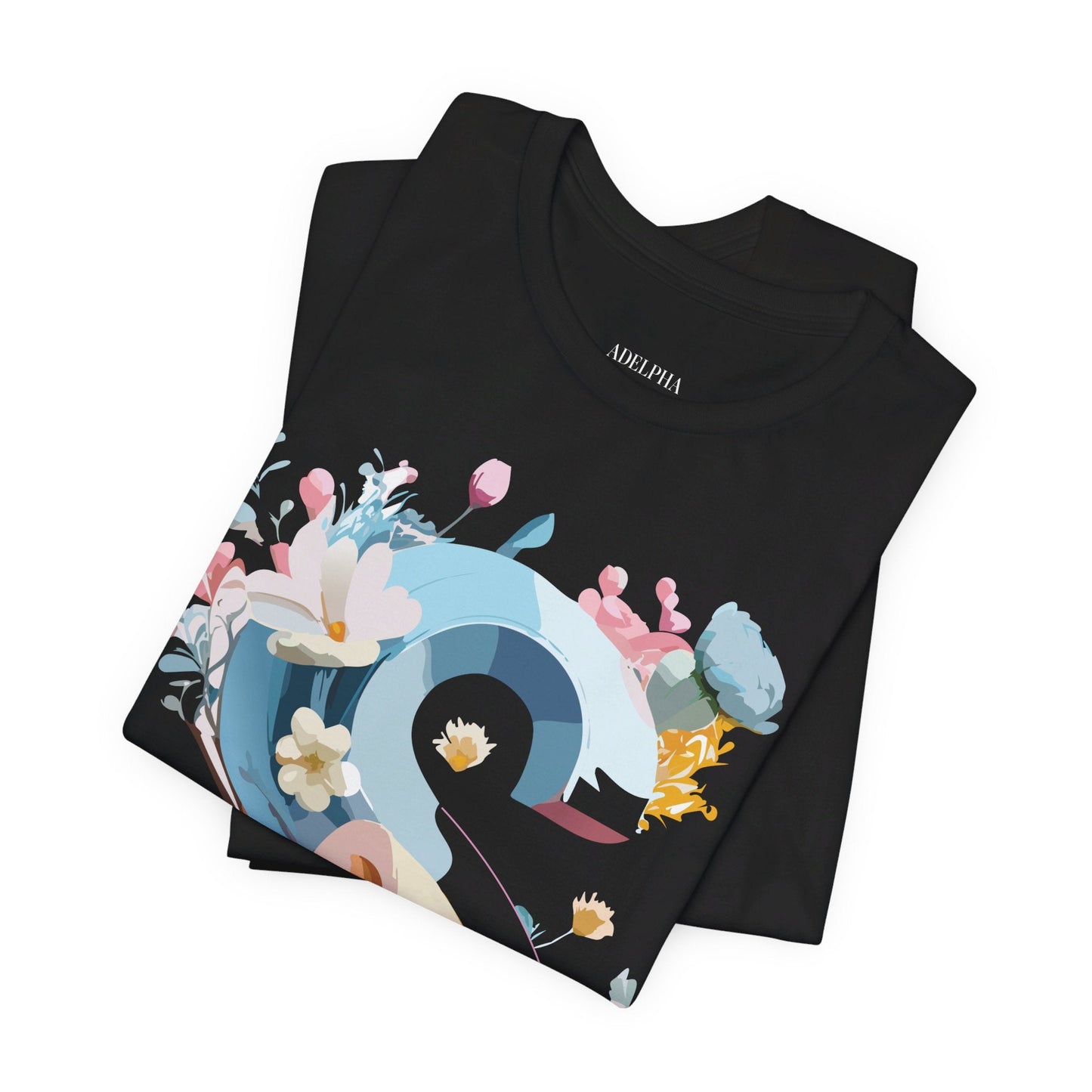 Letter S Shirt Graphic Tee Unisex Jersey Short Sleeve Premium Vintage Inspired Artwork Adelpha