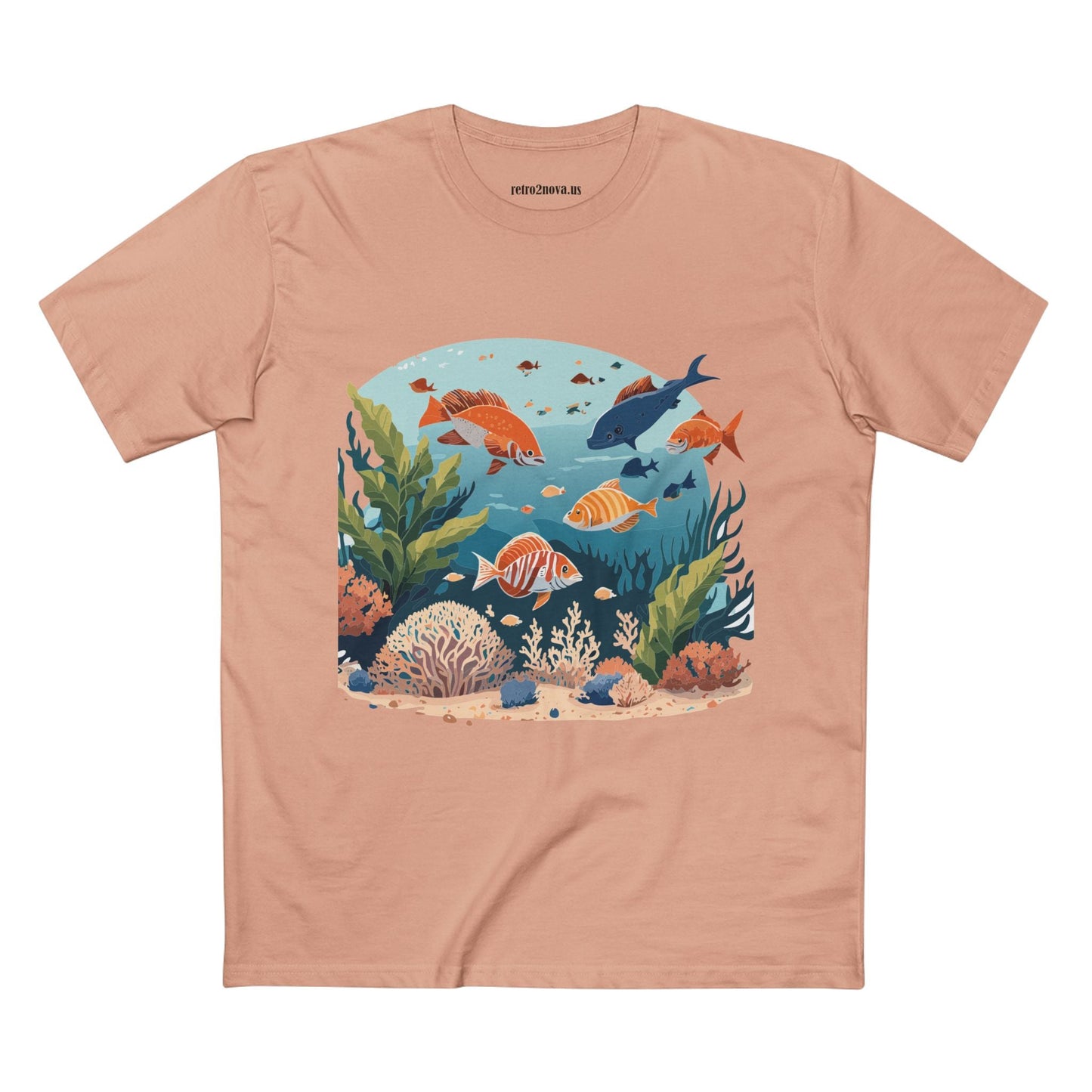 Ocean Pacific OP 4 Unisex Premium Cotton Tee With Original Art Design From Retro2Nova Art Collection