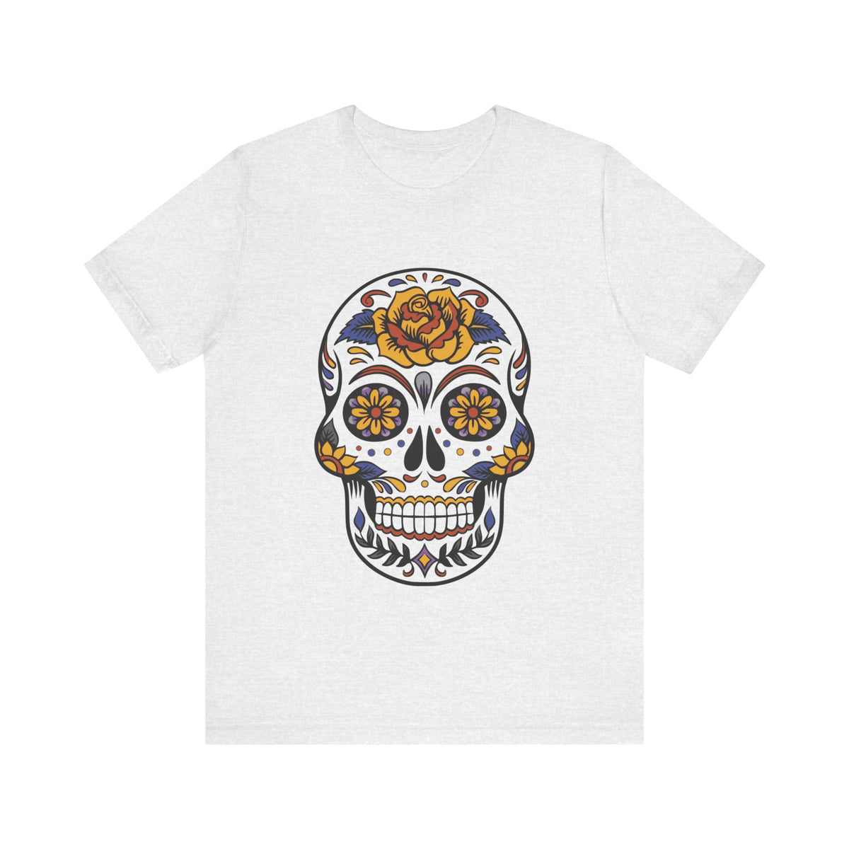 Camiseta unisex de algodón con calavera