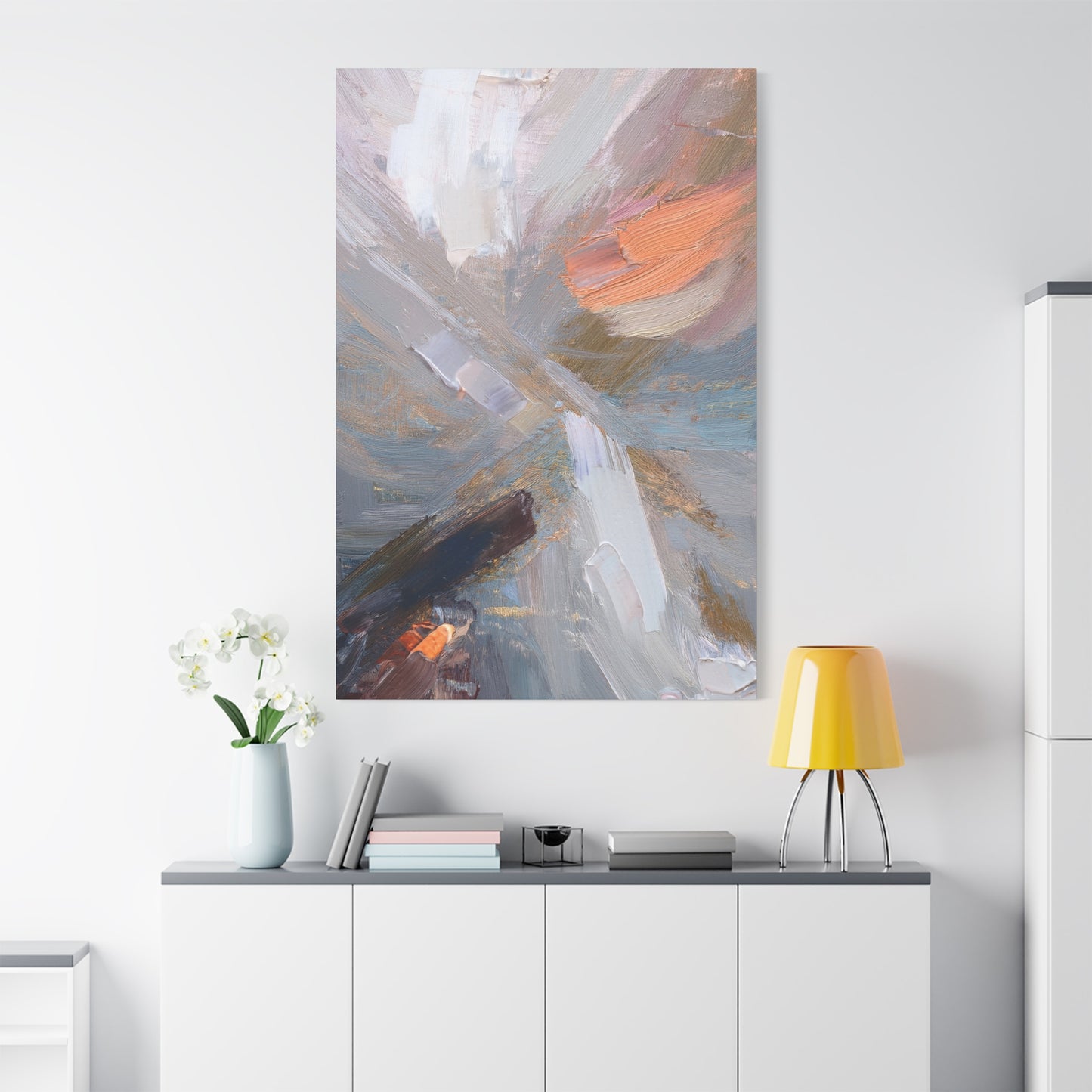 Abstract Pastel Painting Print Canvas 20x24,20x30,24x30 24x32,24x36,30x40 32x48,36x48,40x60 Pine-Wood Inner Frame ABS-89