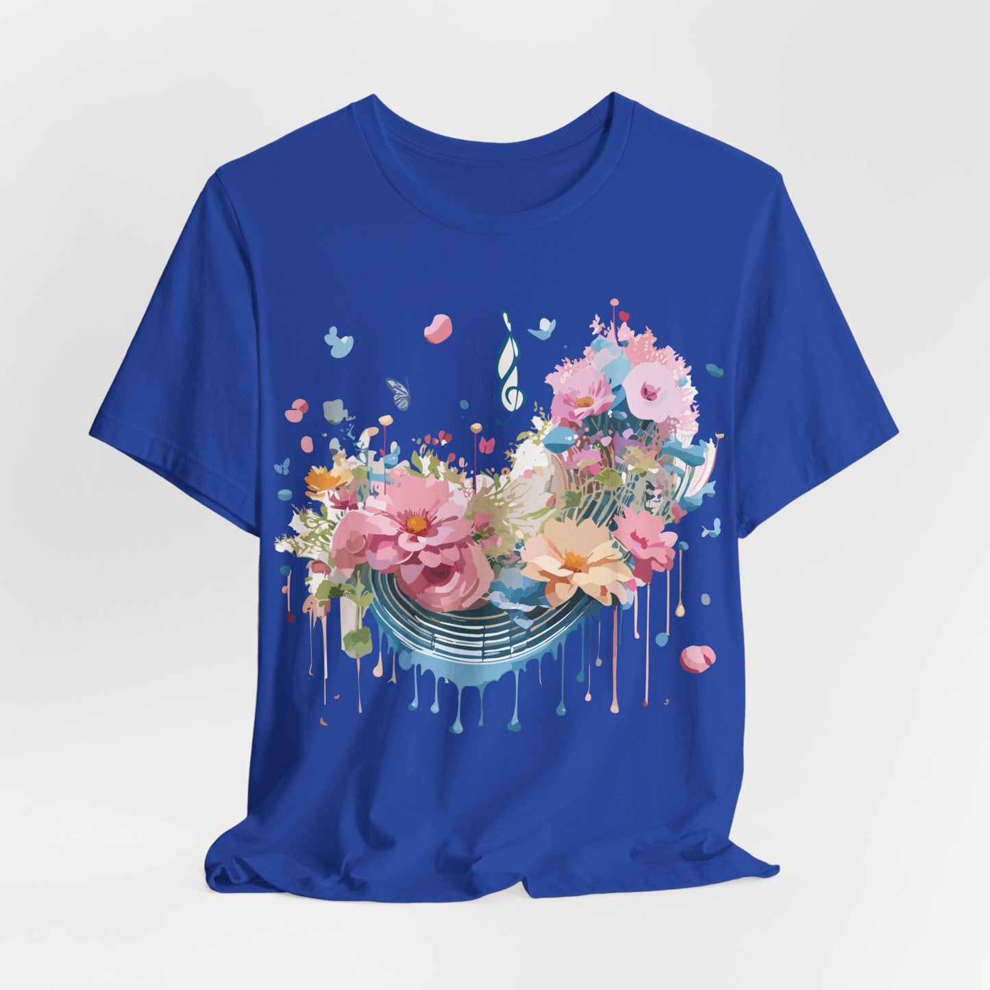 Music Graphic T Shirt Unisex Short Sleeve Jersey Tee Adelpha Vintage Inspired Art