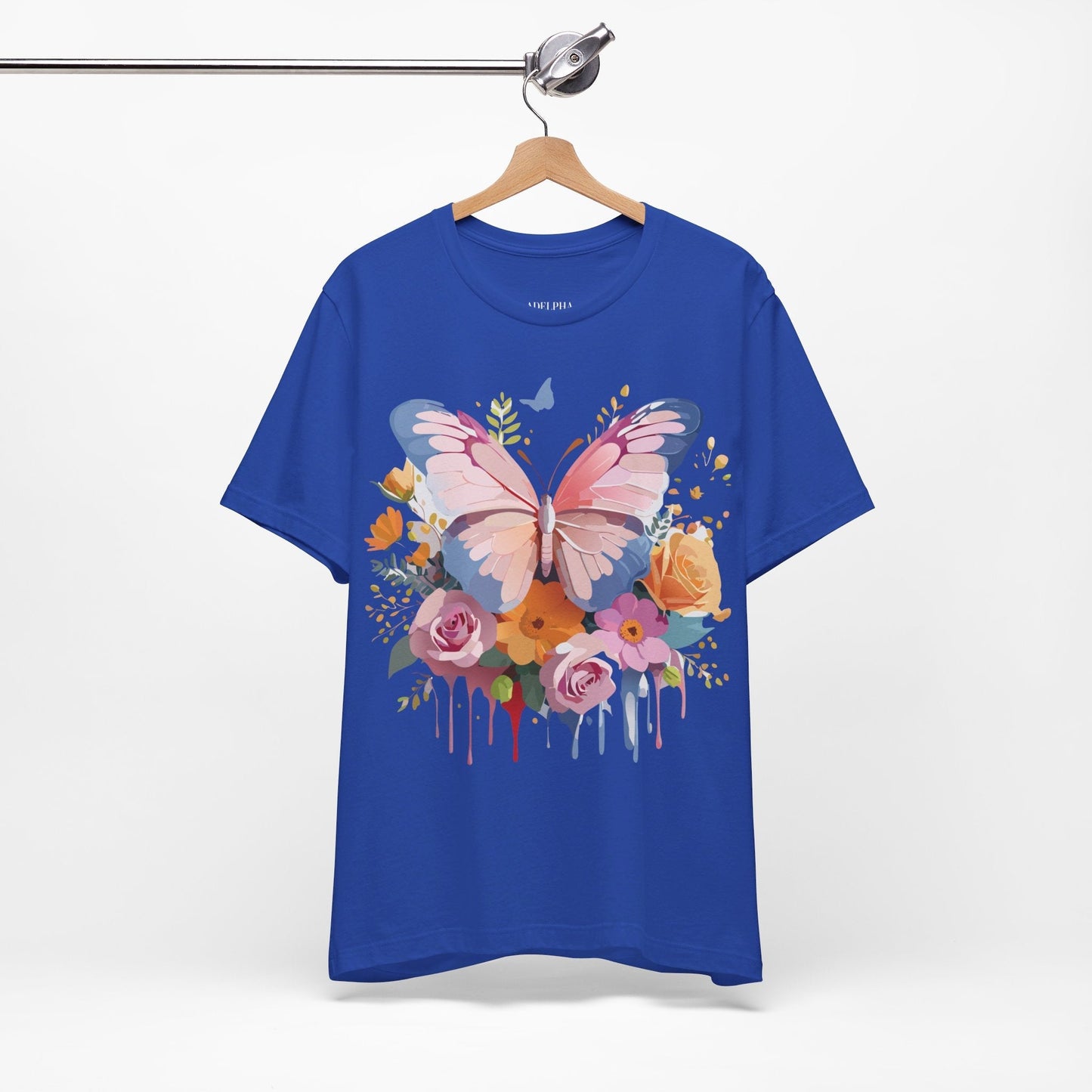 Butterfly Graphic Tee Unisex Short Sleeve Jersey Shirt By Adelpha