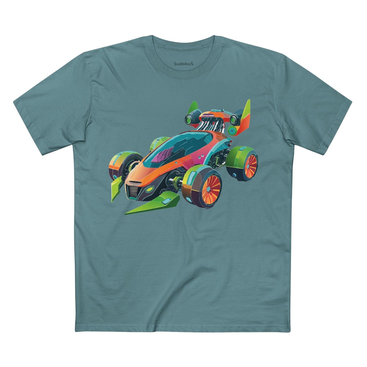 Car Graphic Unisex 100 Cotton Staple Tee 21