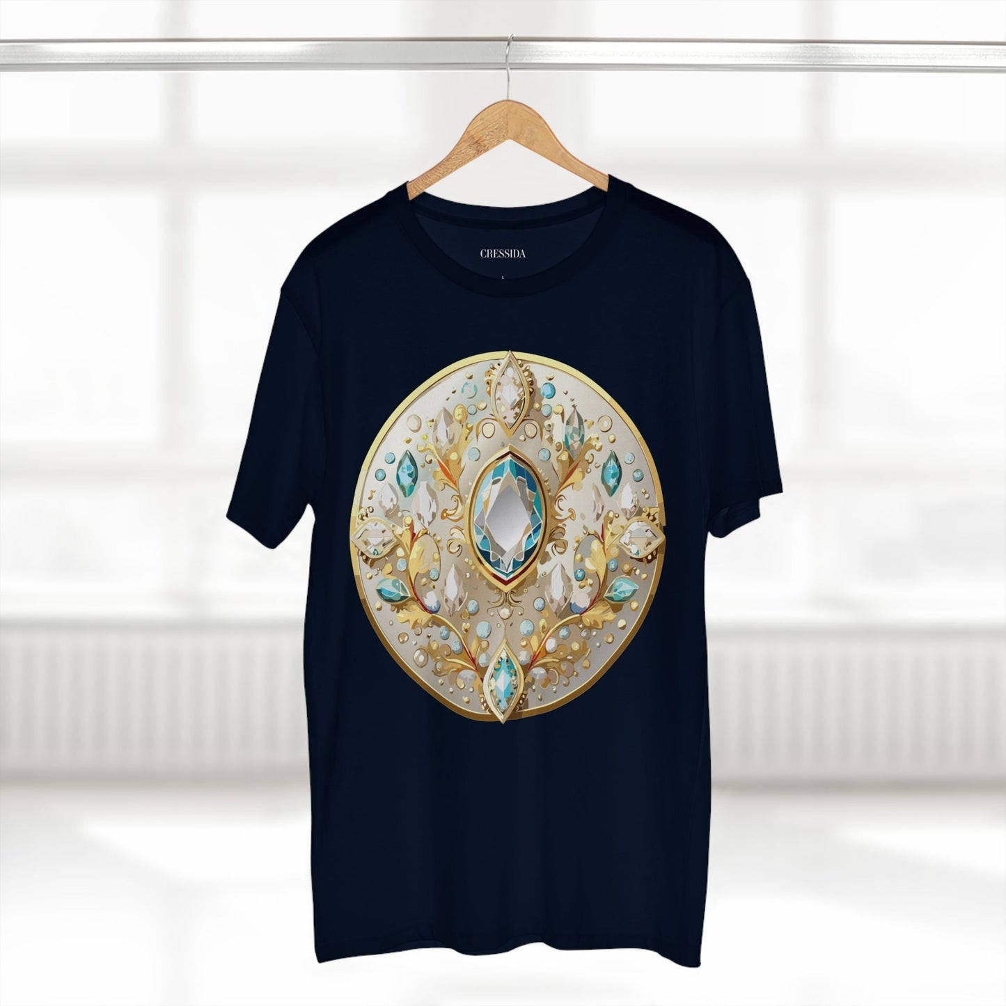 Medallion Graphic T-Shirt Unisex 100 Cotton With Gold Art Design Medal Tee 22