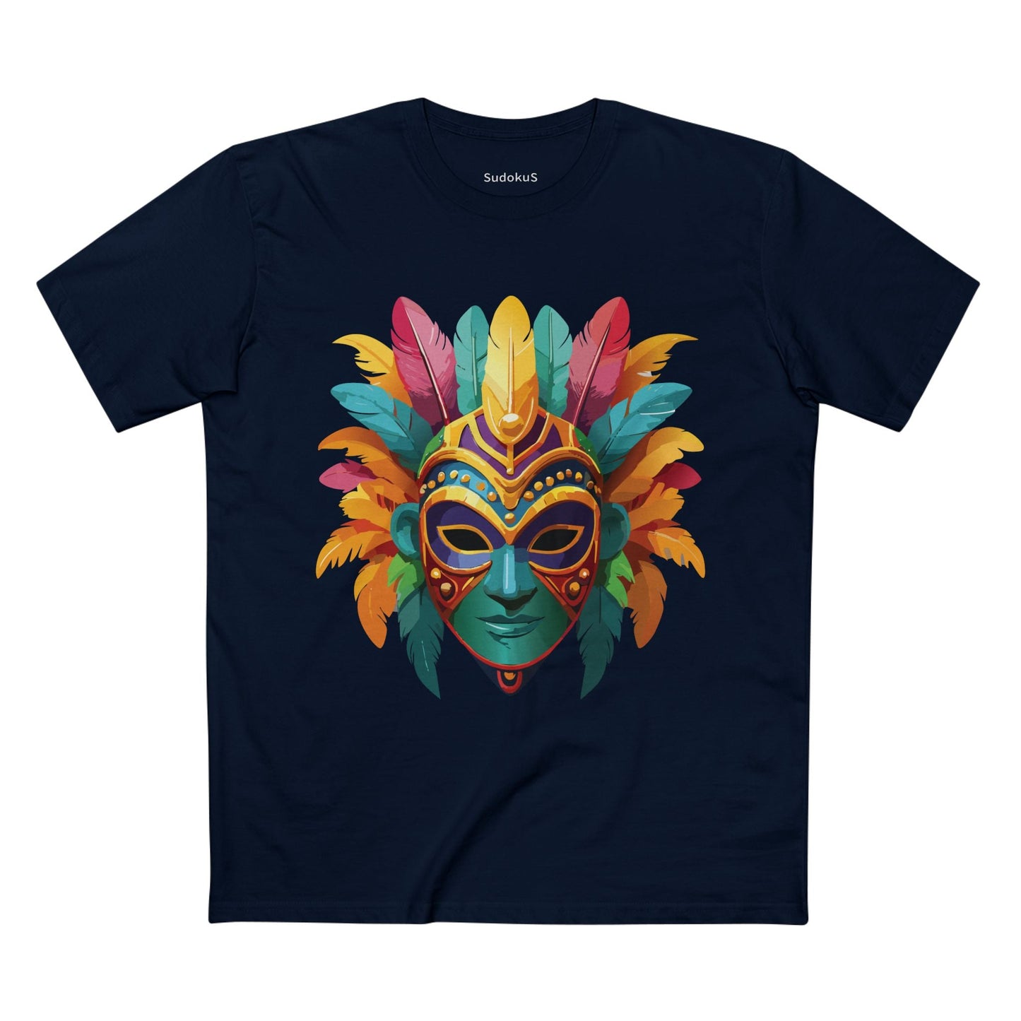 Mask Graphic Unisex 100 Cotton Staple Tee 1
