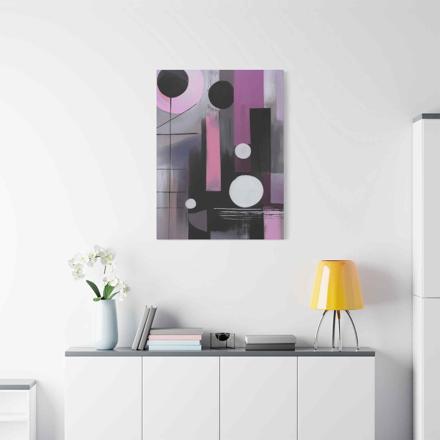 Abstract Geometric Painting Print Canvas 20x24,20x30,24x30 24x32,24x36,30x40 32x48,36x48,40x60 Pine-Wood Inner Frame ABS-44