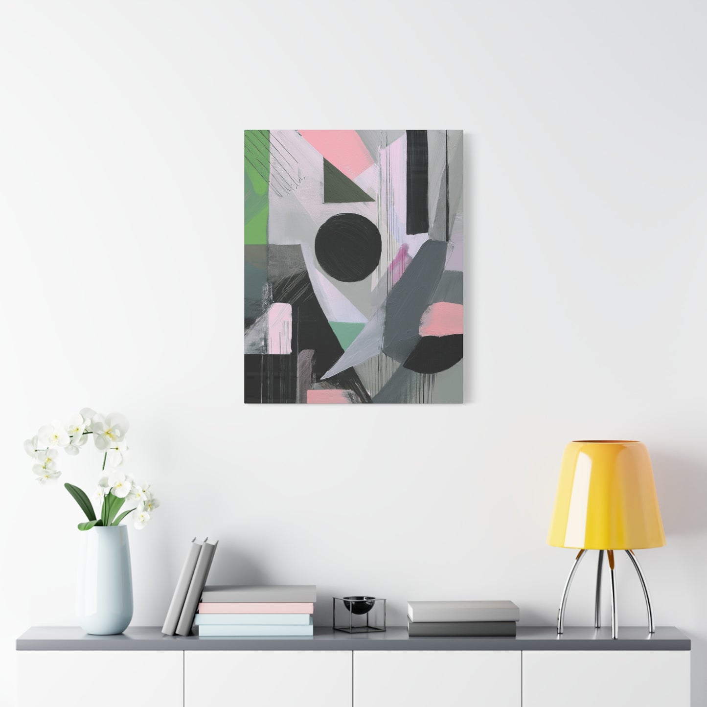 Abstract Geometric Painting Print Canvas 20x24,20x30,24x30 24x32,24x36,30x40 32x48,36x48,40x60 Pine-Wood Inner Frame ABS-40