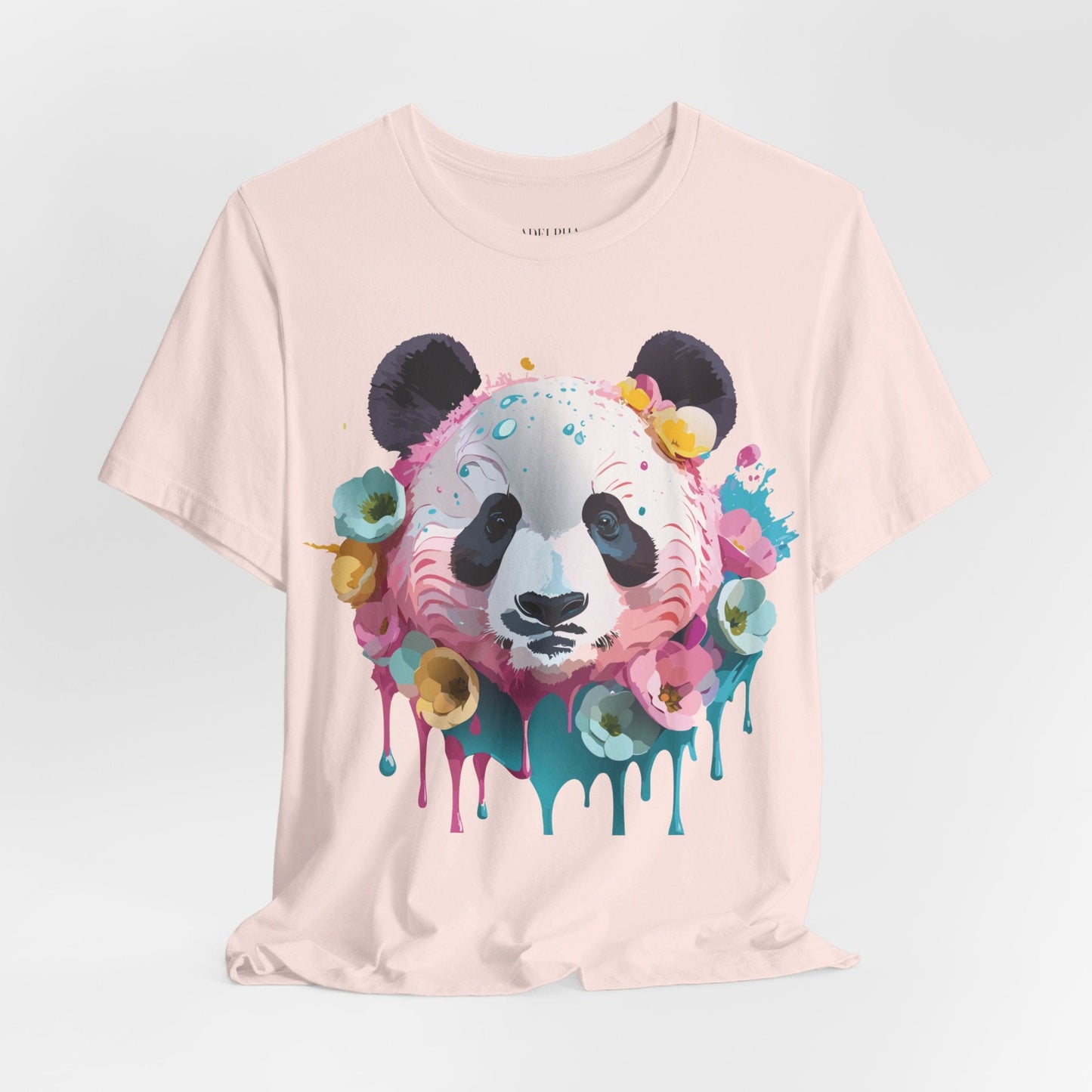 Panda Graphic Unisex 100 Cotton Vintage Art with Animal T-Shirt 6
