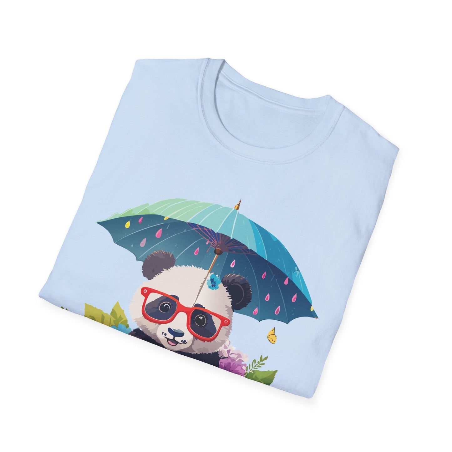 Panda Shirt Unisex Tee 100 Percent Ring Spun Cotton Softstyle Gildan 64000 Animal Print