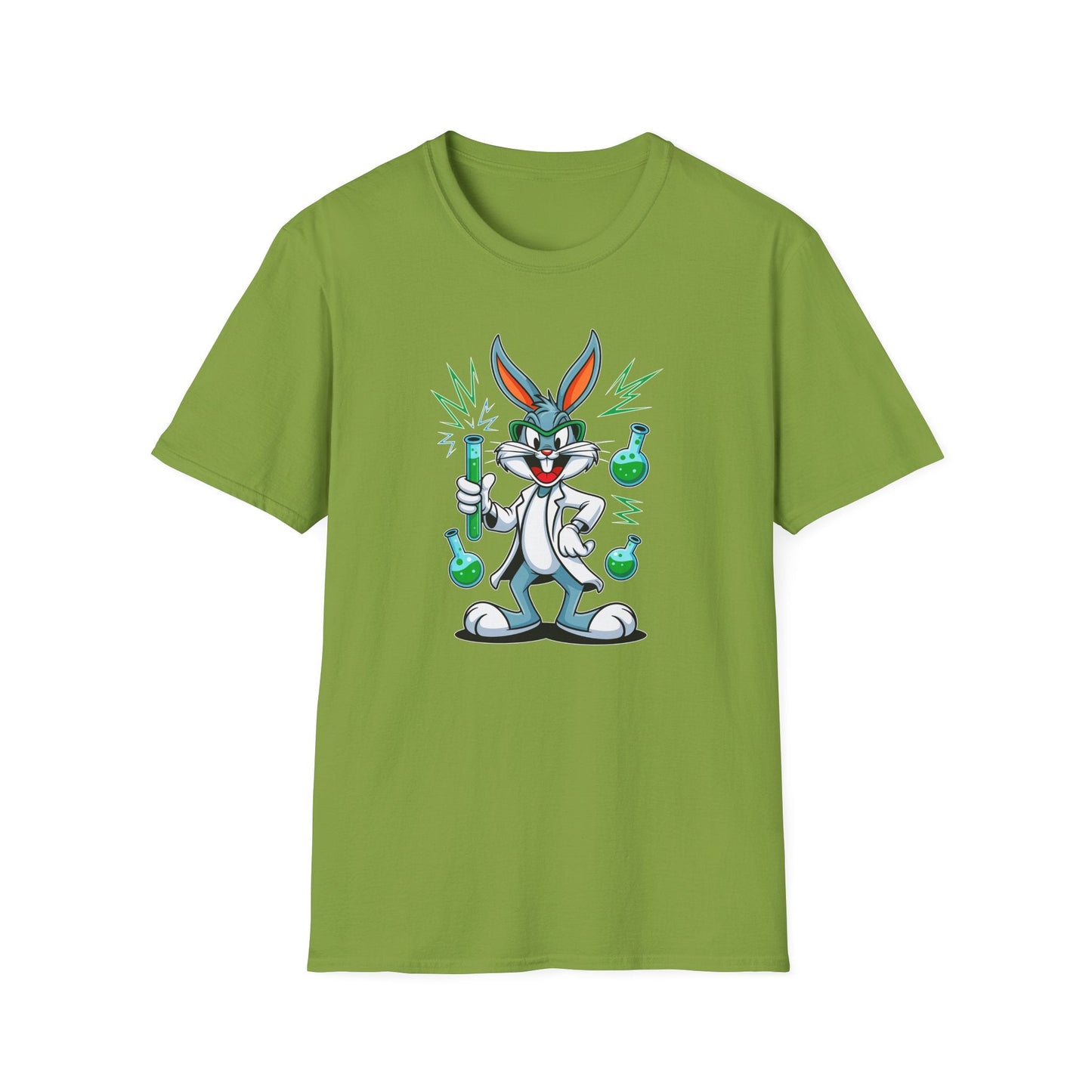 Bugs Bunny T Shirt Unisex Softstyle Cartoon Tee 100 Percent Ring Spun Cotton Graphic Artwork