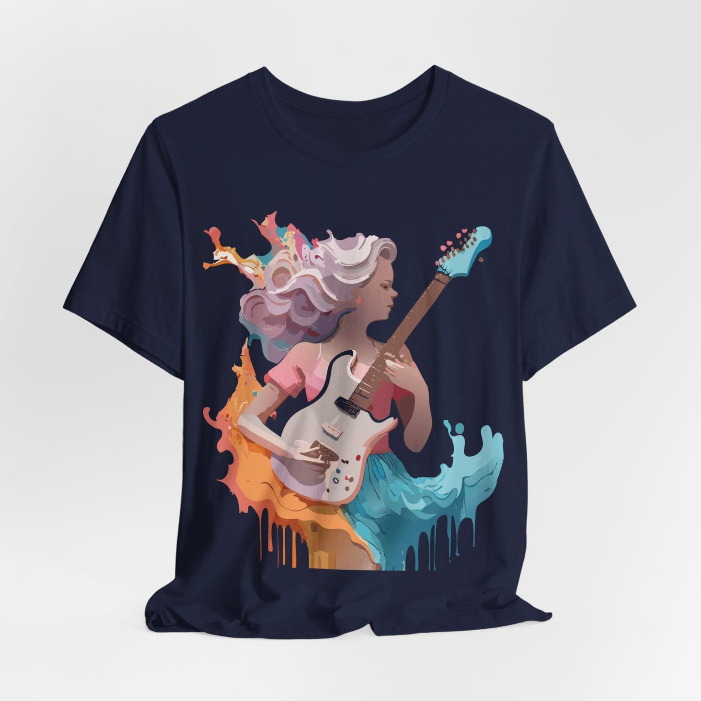 Adelpha Vintage Music Graphic Tee Unisex Short Sleeve Jersey Shirt for Everyday Wear