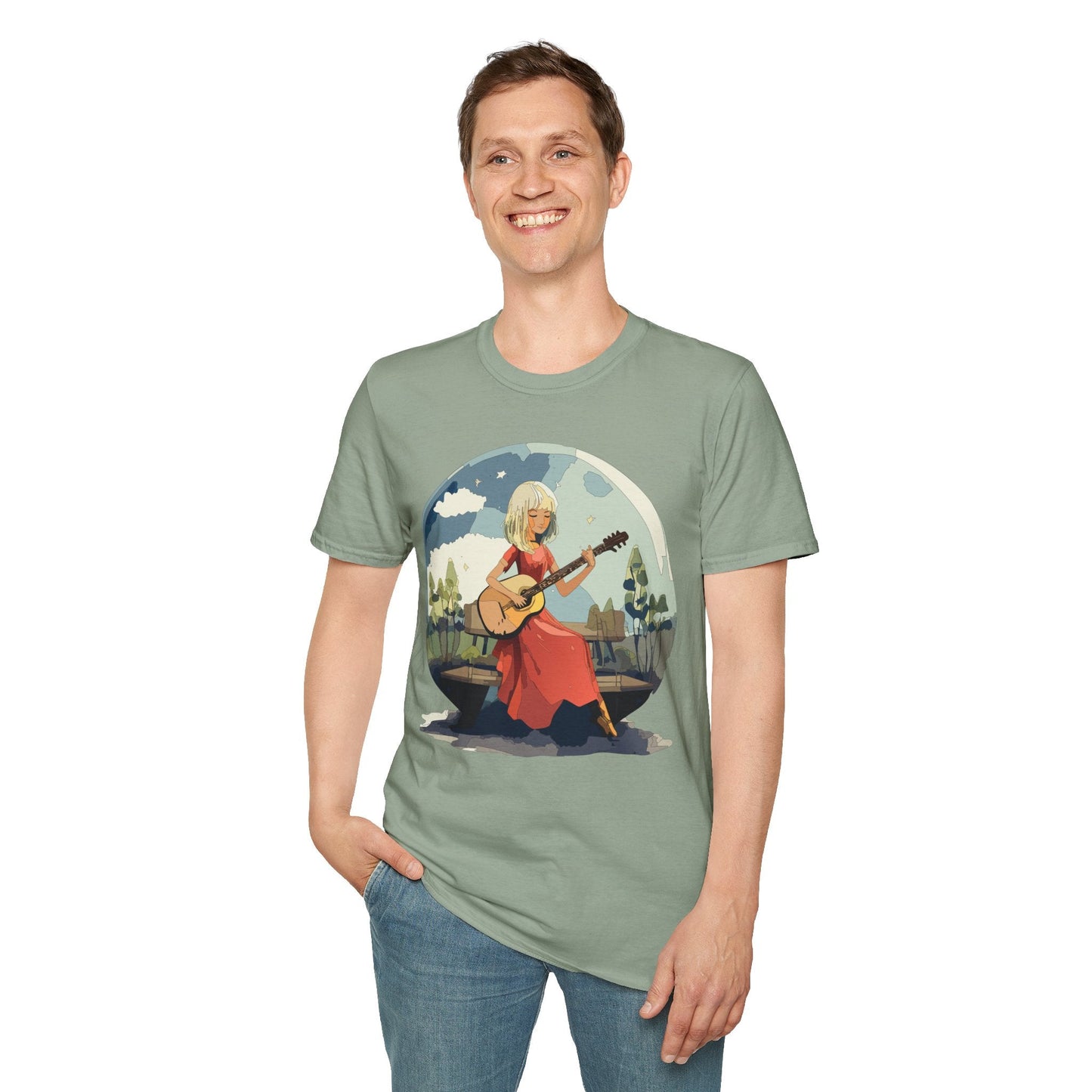 Womens Graphic T Shirts Art Design Shirt Unisex Softstyle Cotton Tee Quality Comfort Everyday Style