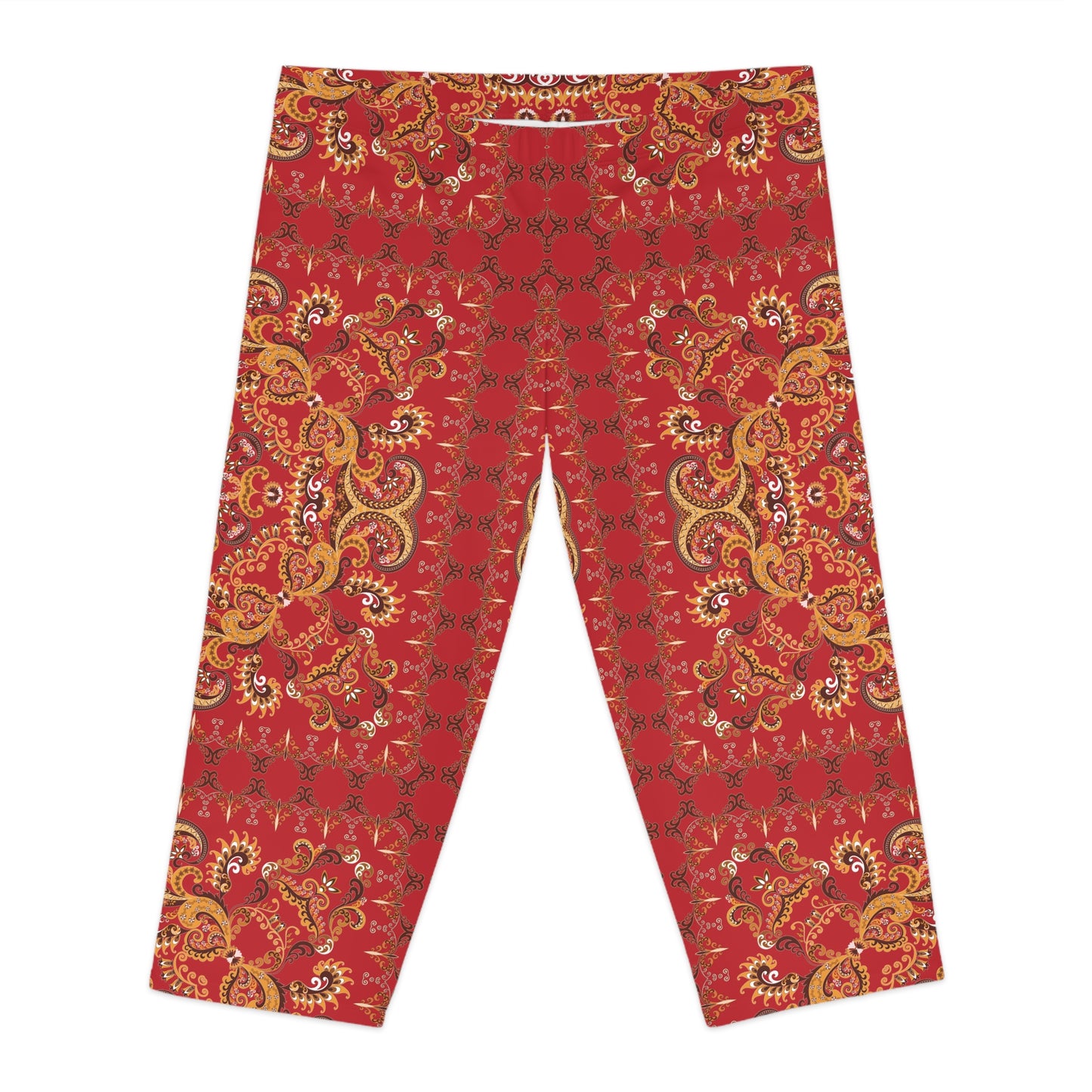 Capri leggings with traditional print