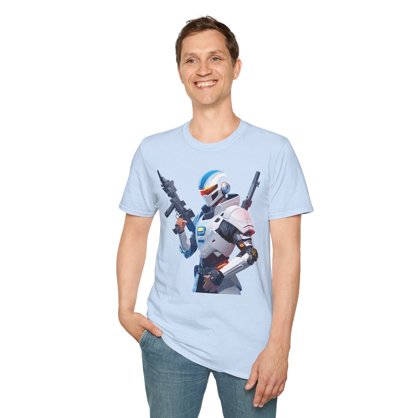 Robocop T Shirt Unisex Gildan Softstyle 64000 100 Percent Ring Spun Cotton Tee Premium