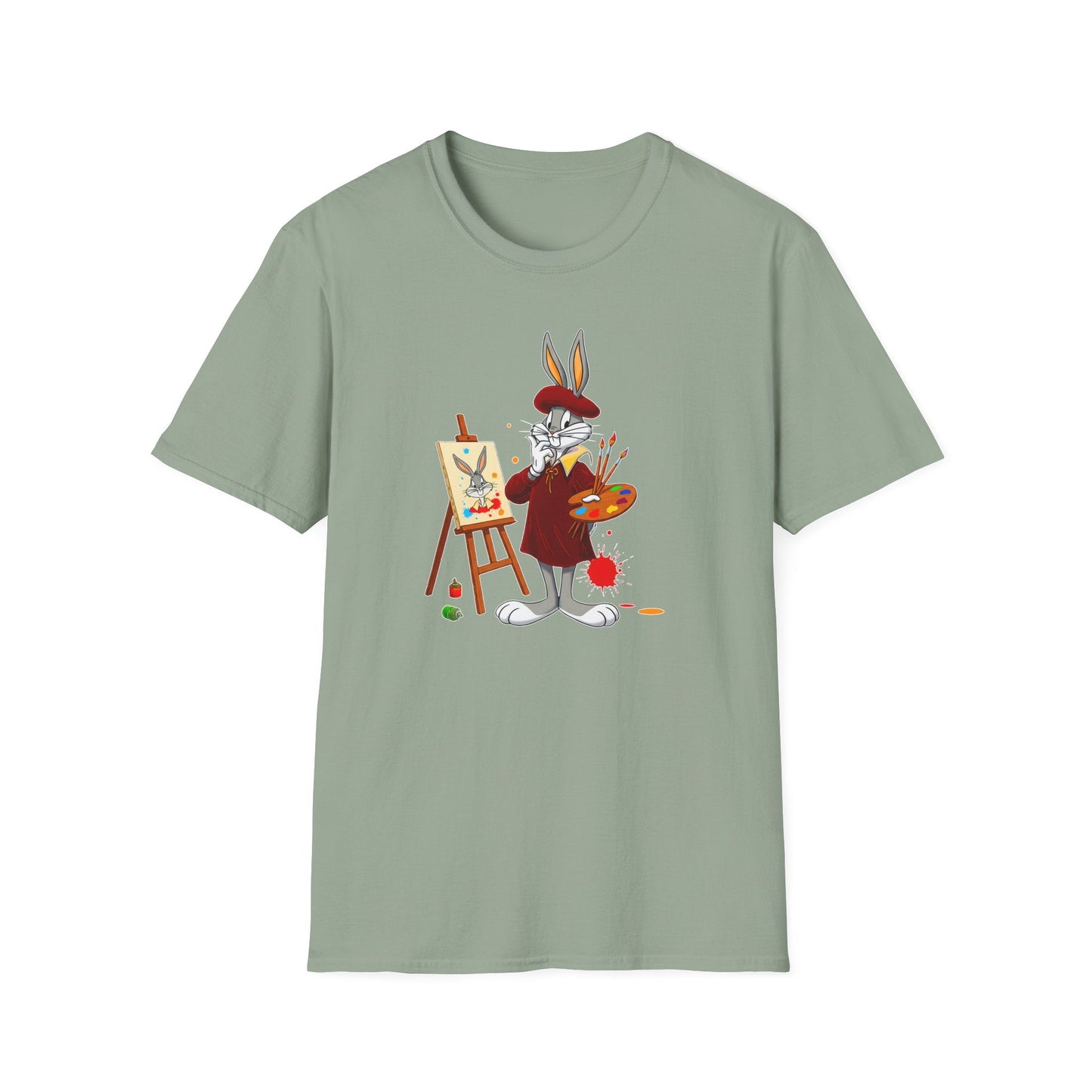 Bugs Bunny Shirt Unisex Cartoon T Shirt Softstyle 64000 Graphic Tee By Gildan Brand