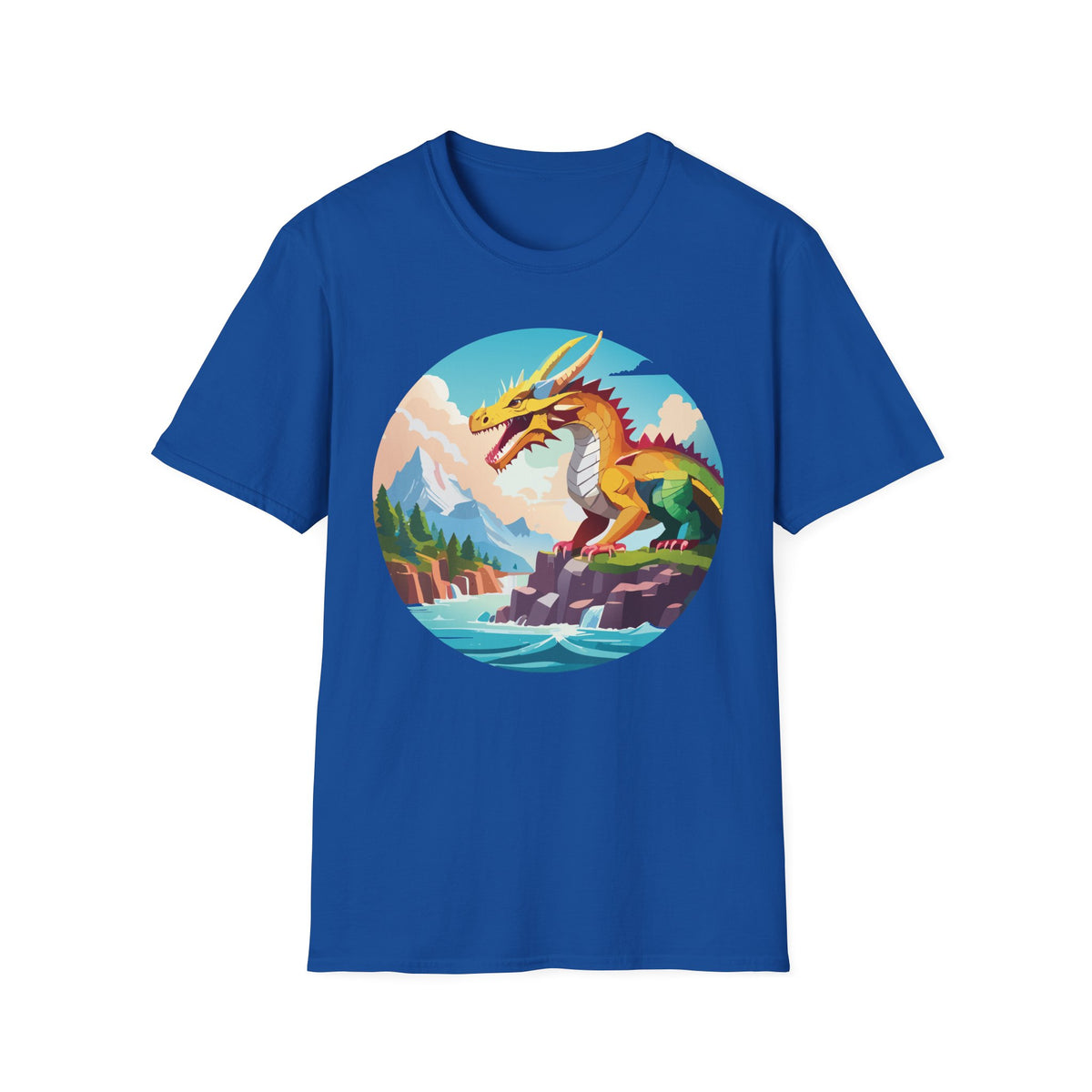 Dragon Graphic Tee Gildan Unisex 100 Cotton Tee Shirt with Animals Design h12