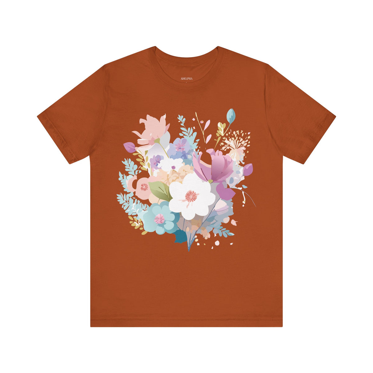 Floral Graphic Tee Shirt - Bella+Canvas Unisex 100 Cotton 47