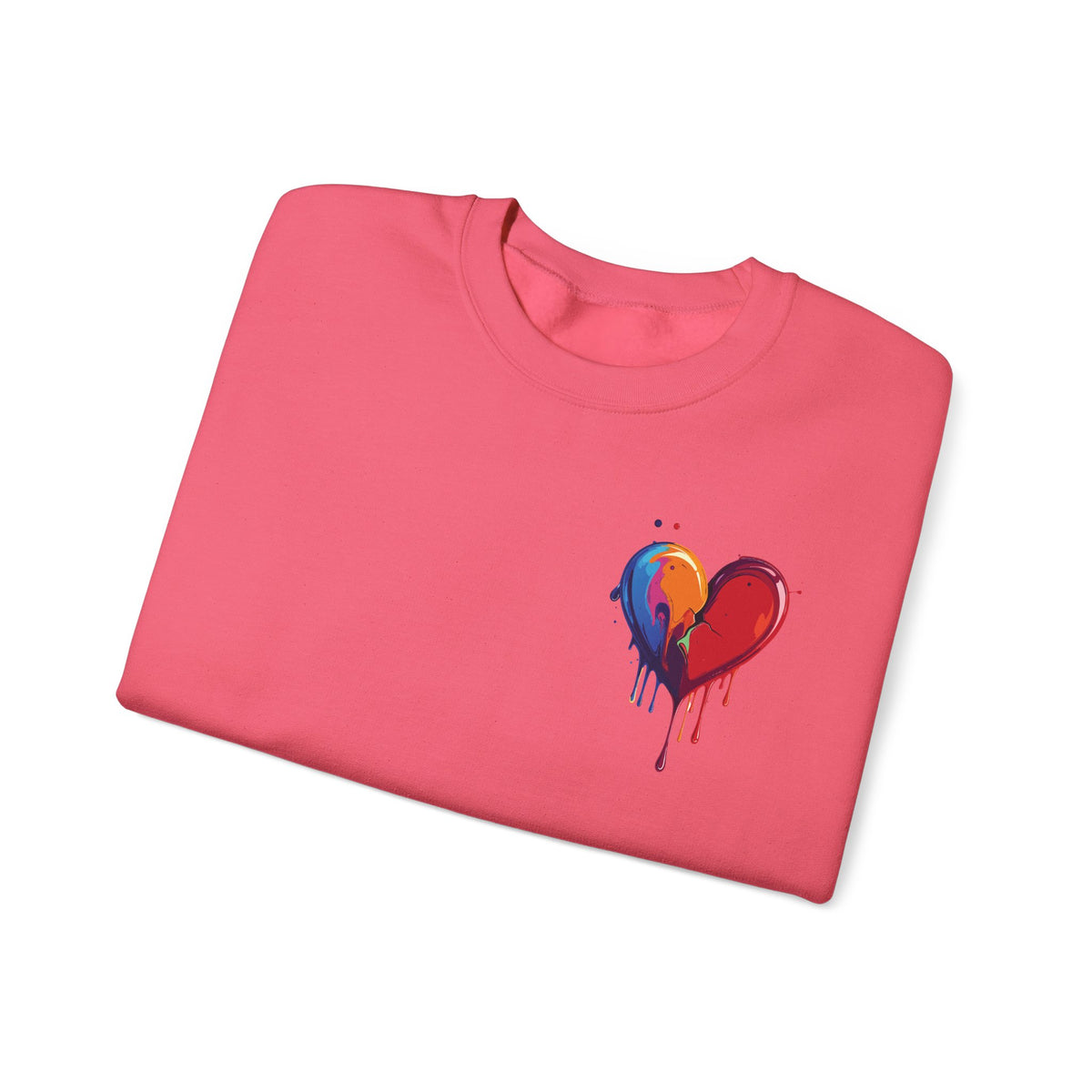 Small Bleeding Heart Sweatshirt, Small Heart Sweatshirt, Valentine's Day Sweatshirt, Heart Sweatshirt 117
