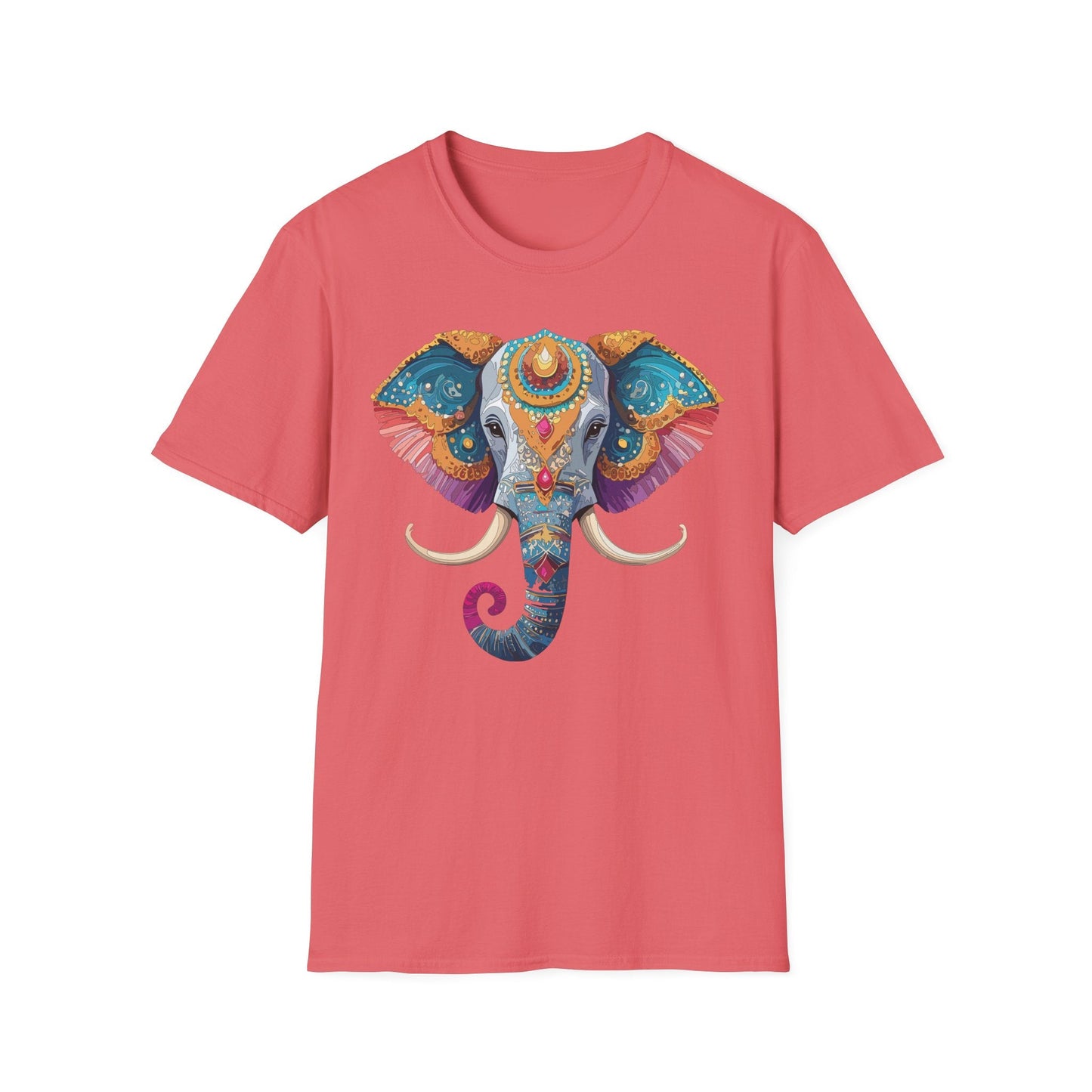 Elephant Shirt Unisex Elephant Tee Softstyle Cotton Gildan 64000 Animal Tee Graphic Elephant Tee