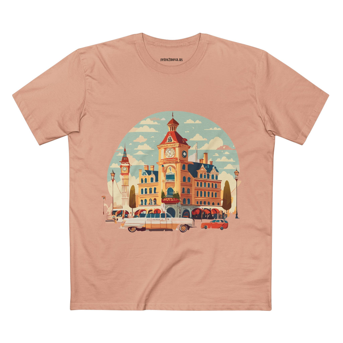 Retro Car Vintage Graphic Tee Staple Unisex 100 Cotton Tee Shirt - RC-3