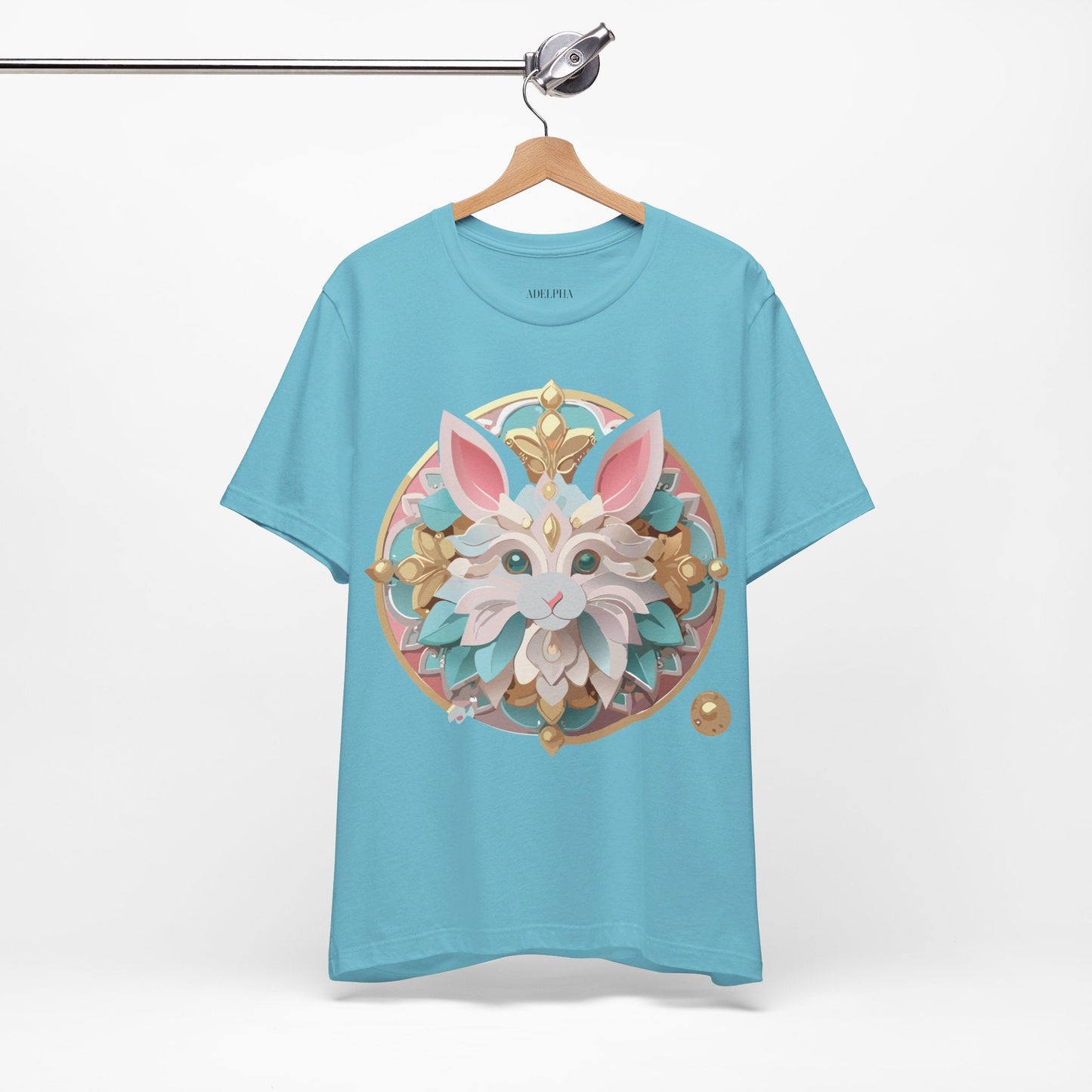 Medallion Graphic Unisex 100 Cotton Vintage Animal Medal Artwork Tee 88