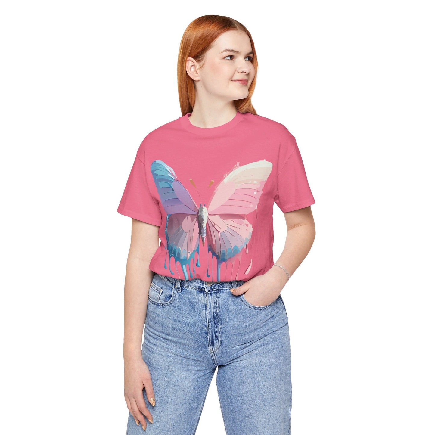 Butterfly Graphic Tee Unisex Vintage Inspired Art Design Adelpha