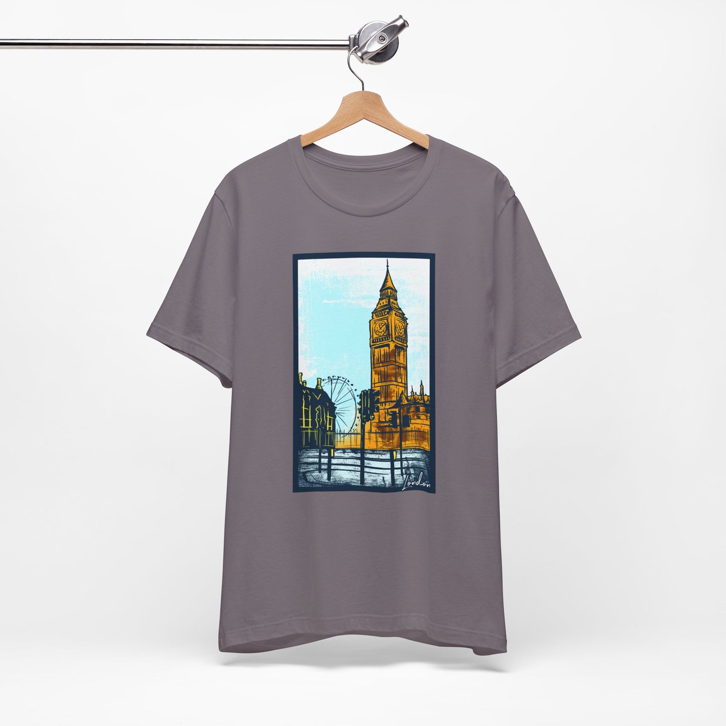 Retro Poster London Graphic Design Tee, London Shirt, Vintage Tees, Art Design T-Shirt, Graphic Tee, Retro Art Shirts