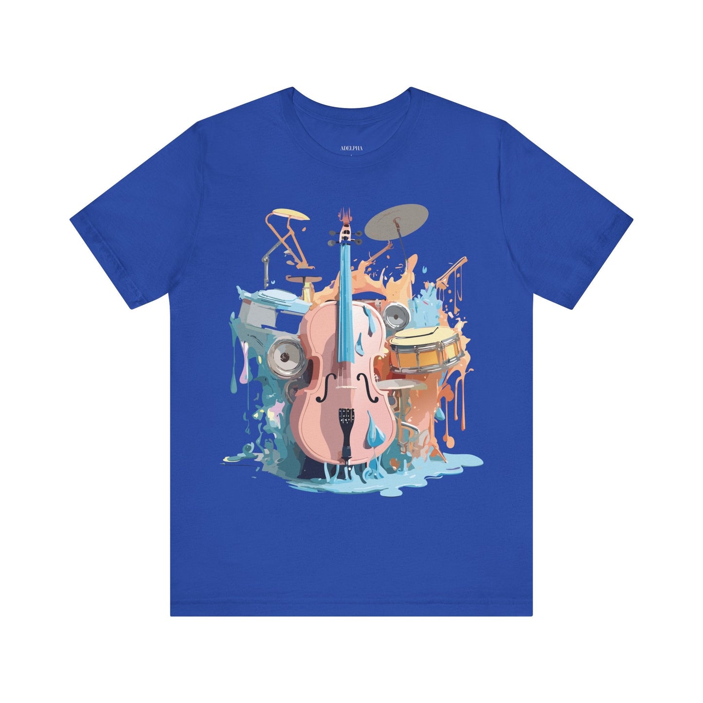 Adelpha Graphic Music T Shirt Unisex Jersey Short Sleeve Tee Art Design Premium Vintage Inspired