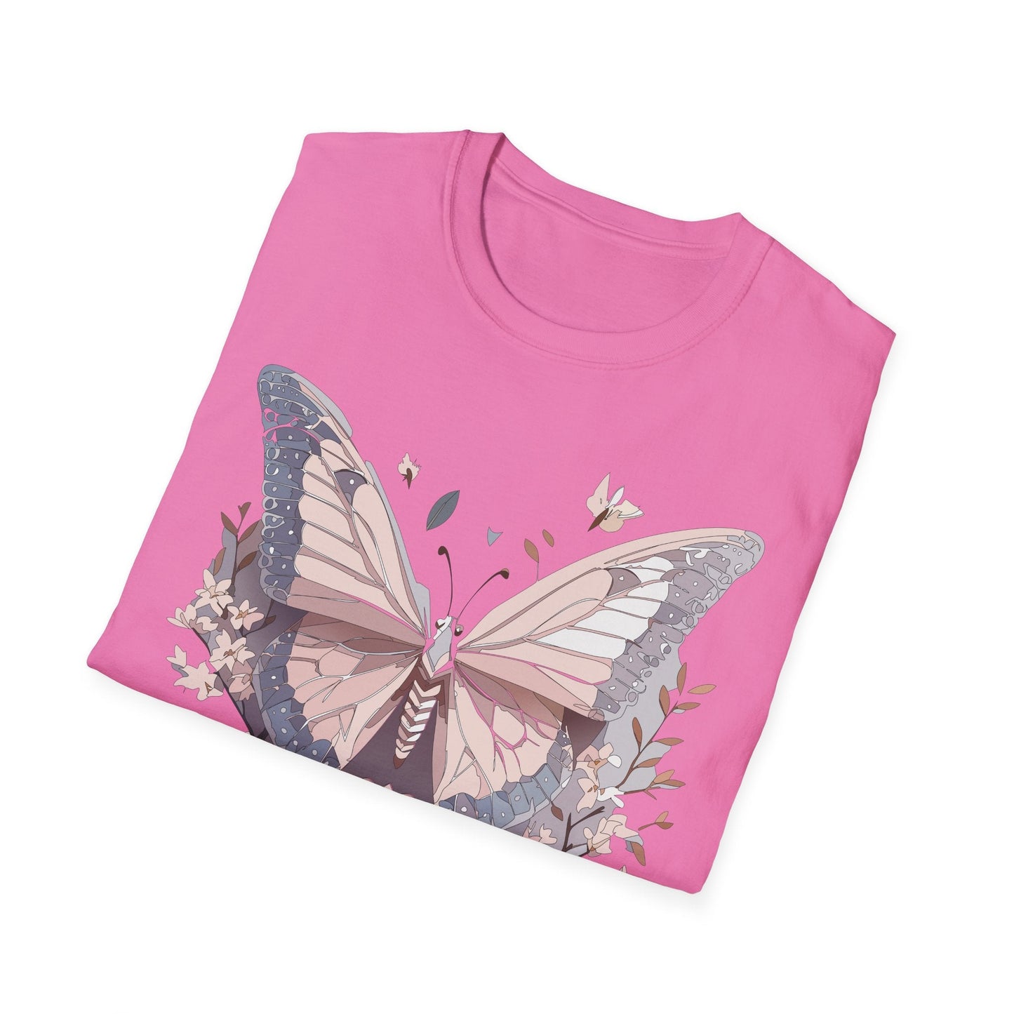 Butterfly Shirt Unisex Gildan Softstyle 64000 Monarch Butterfly Tee 100 Percent Ring Spun Cotton