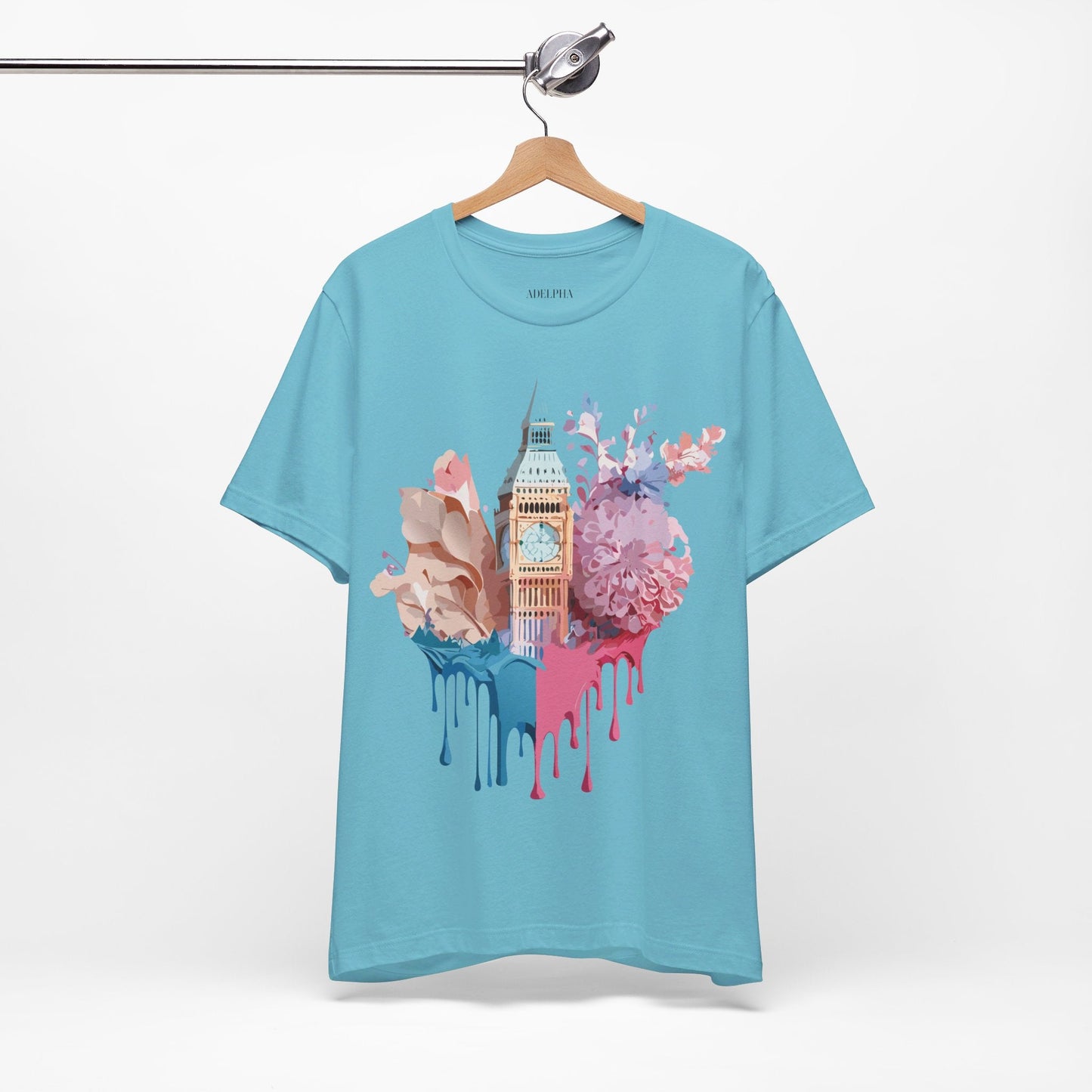 London Tourist Shirt Graphic Tee Unisex Jersey Short Sleeve Adelpha Vintage Inspired Artwork