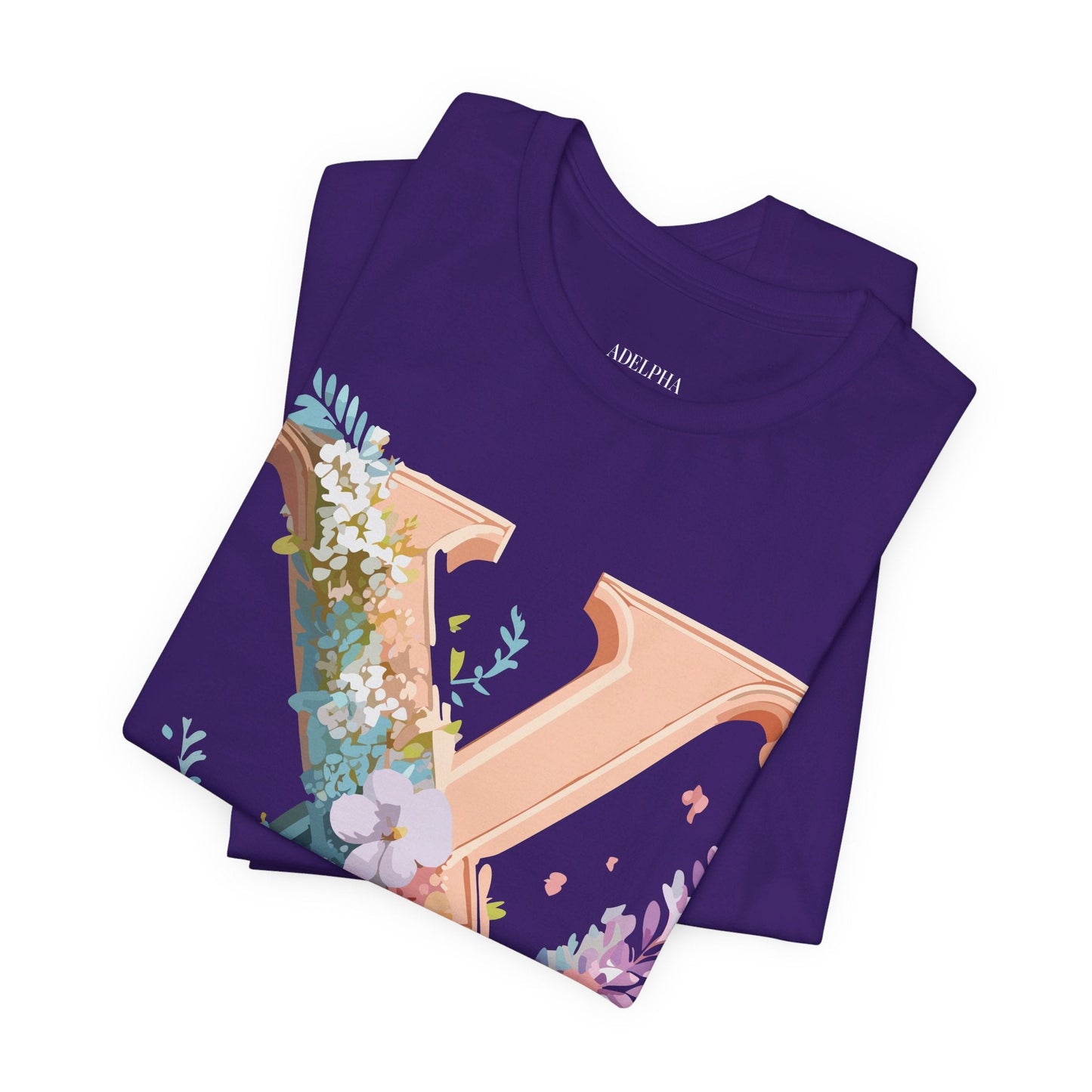Letter X Shirt Graphic Tee Unisex Short Sleeve Vintage Inspired Adelpha Art Design