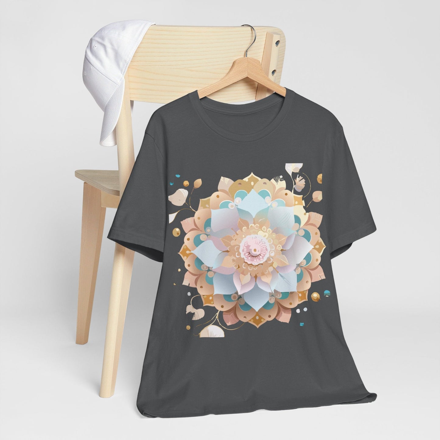 Mandala Graphic Tee Unisex Jersey Short Sleeve Featuring Vintage Inspired Adelpha Artwork