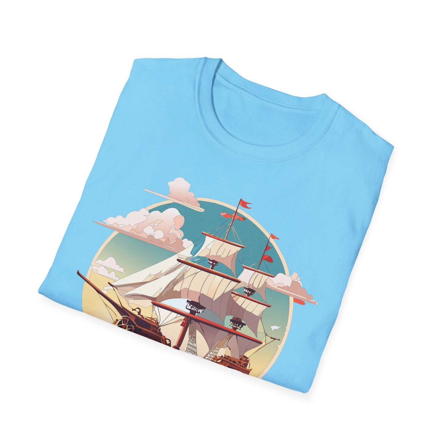 Unisex Ship T Shirts Frigate Vessel Tee Shirt Gildan Softstyle 64000 Cotton Comfort Premium Tee
