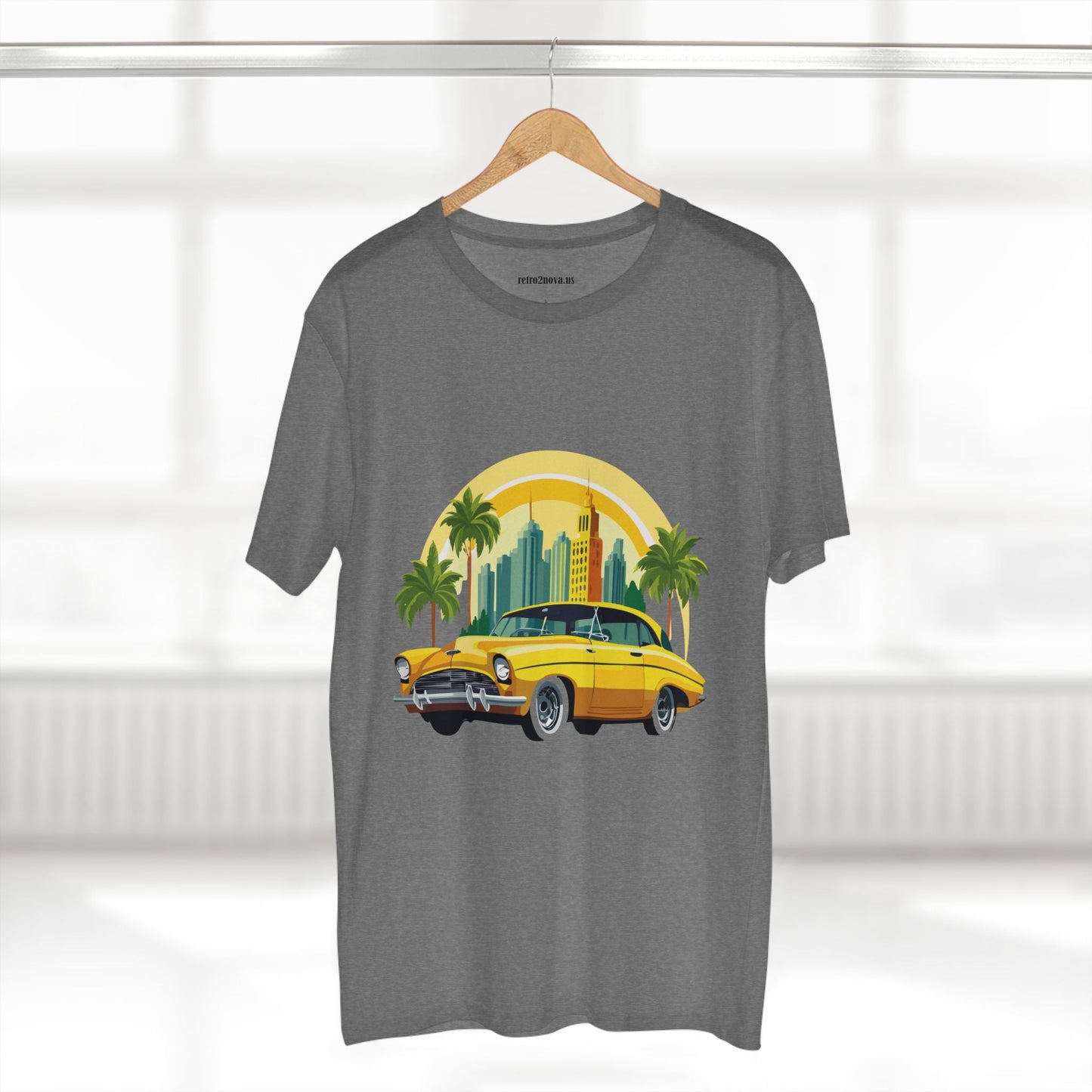 Retro Car Shirt Vintage Car Shirt Unisex Premium Cotton Tee With Original Art Design RC 24